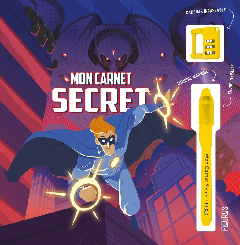 Mon carnet secret - Super-héros - Nicolas RIX - FLEURUS