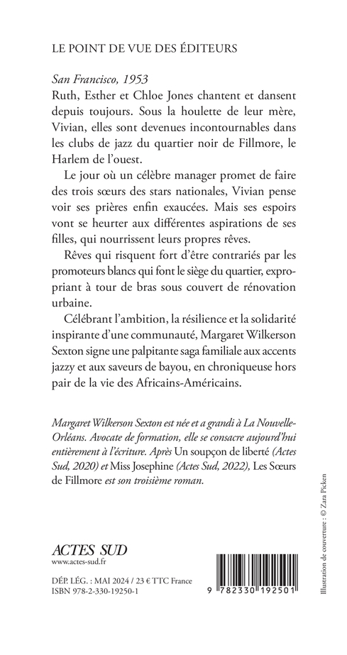 TROIS SOEURS SUR LE TOIT - Margaret Wilkerson sexton - ACTES SUD