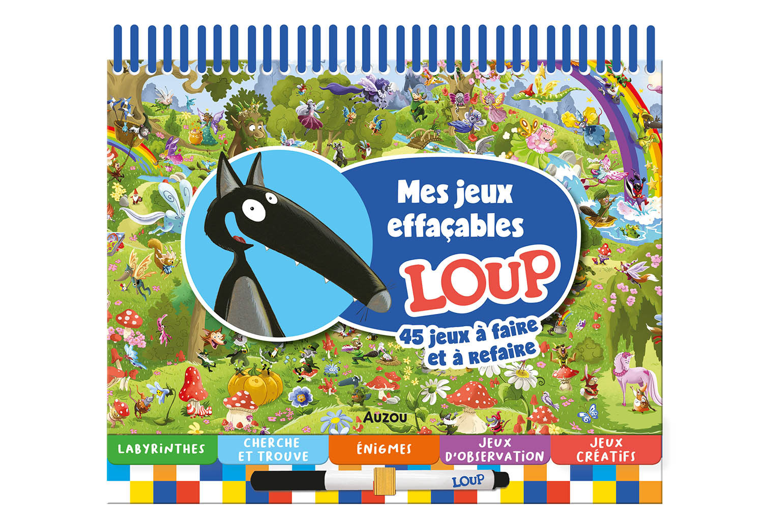 MES JEUX EFFACABLES LOUP - Orianne Lallemand - AUZOU