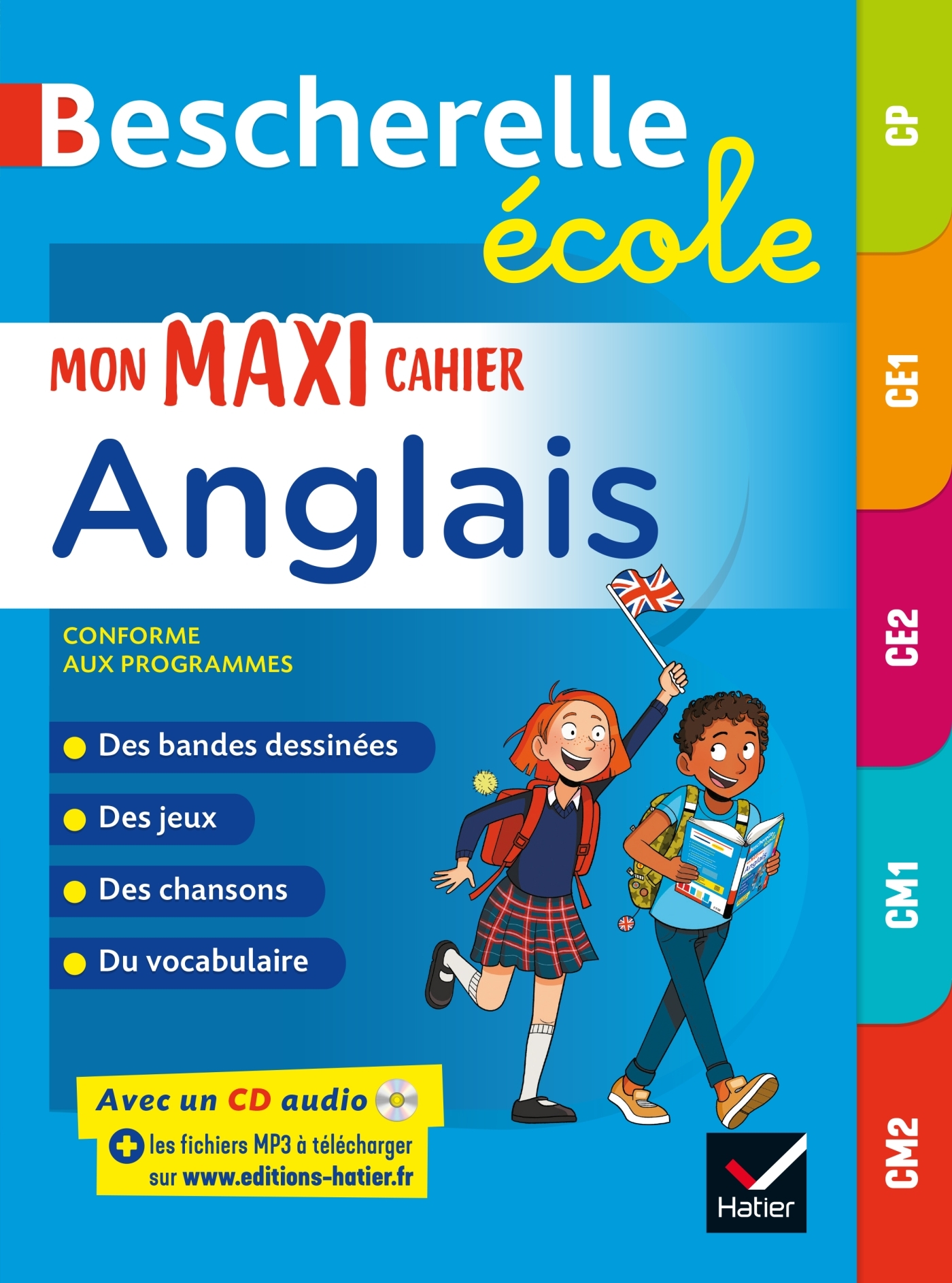 Bescherelle école - Mon maxi cahier d'anglais (CP, CE1, CE2, CM1, CM2) - Martial Defrasne - HATIER