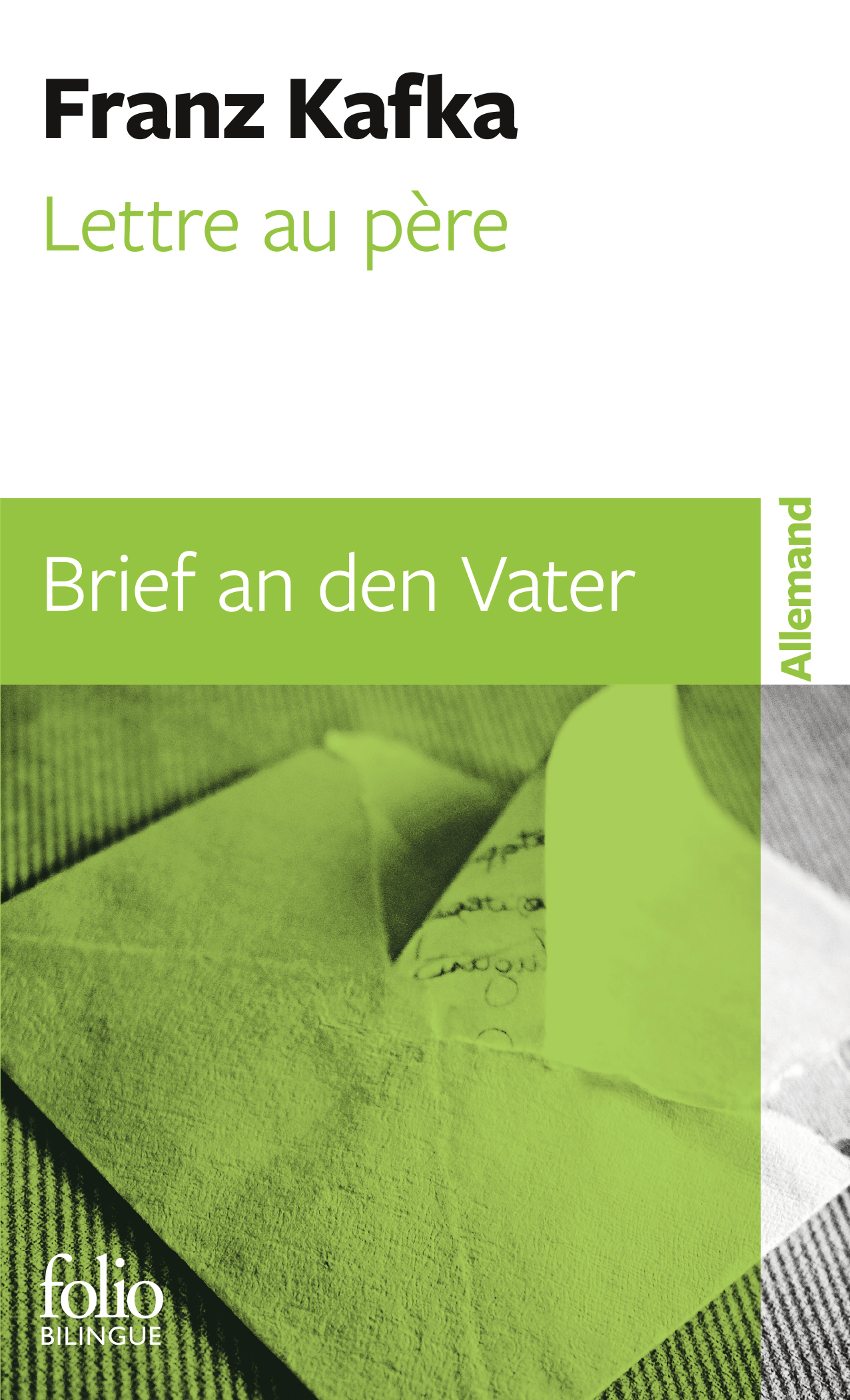 LETTRE AU PERE / BRIEF AN DEN VATER - NOUVELLE TRADUCTION -  FRANZ KAFKA - FOLIO