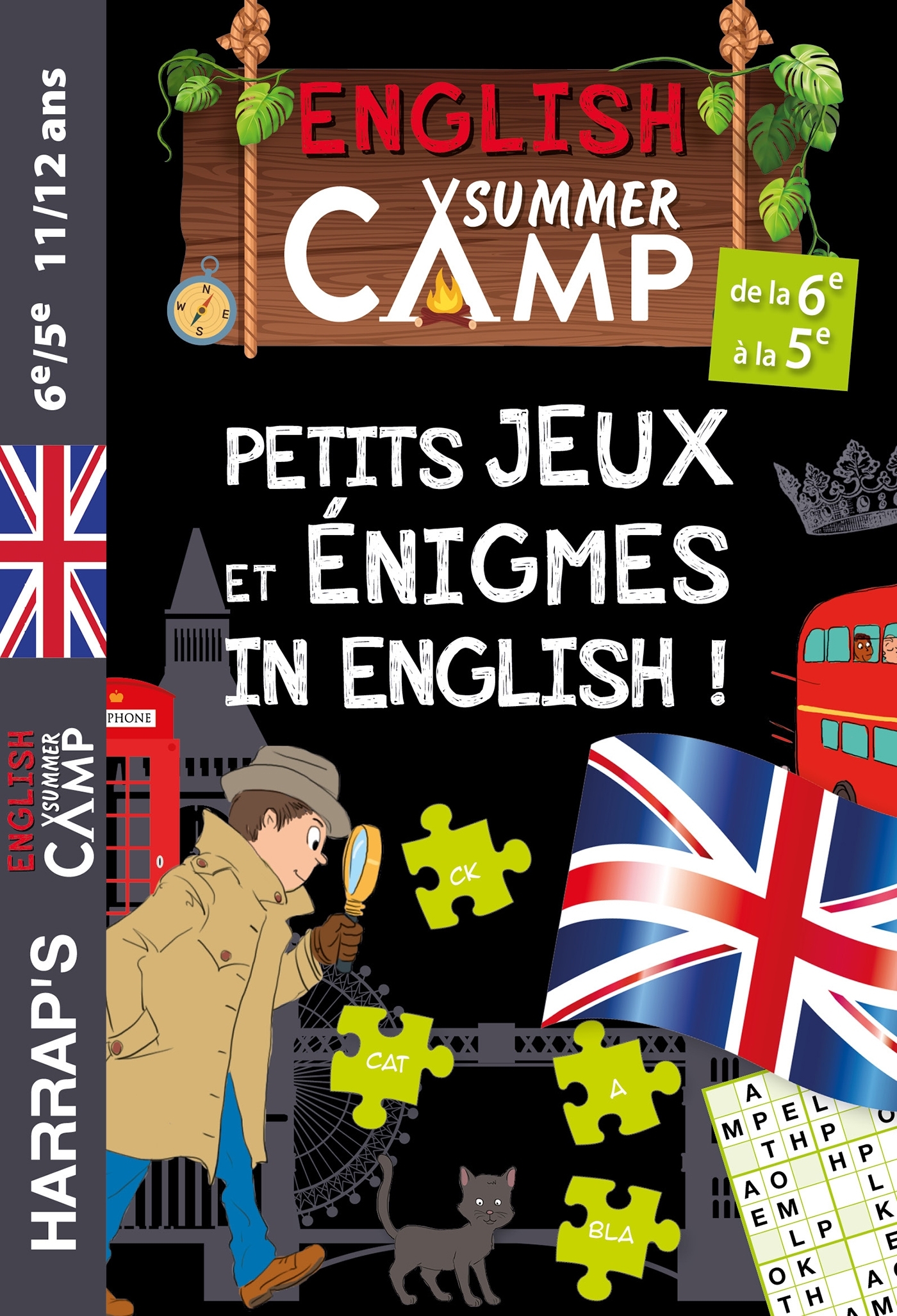 ENGLISH SUMMER CAMP - PETITS JEUX ET ENIGMES IN ENGLISH DE LA 6E A LA 5E -  Collectif - HARRAPS