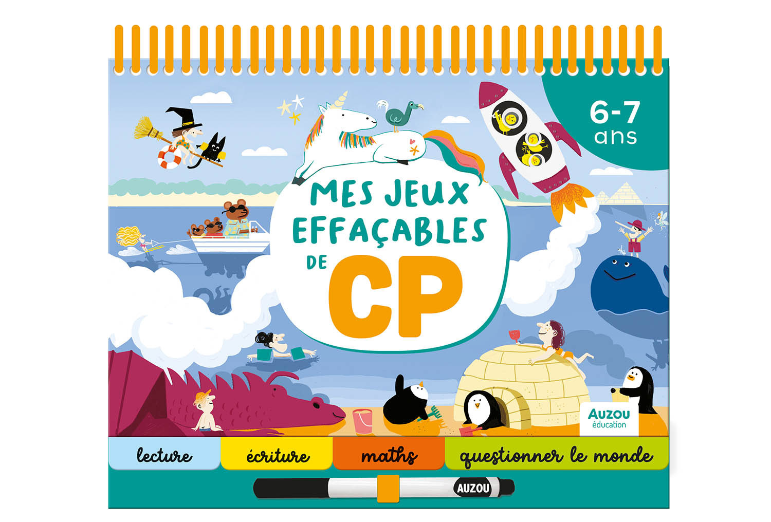 MES JEUX EFFACABLES DE CP - Emma MAZARS - AUZOU