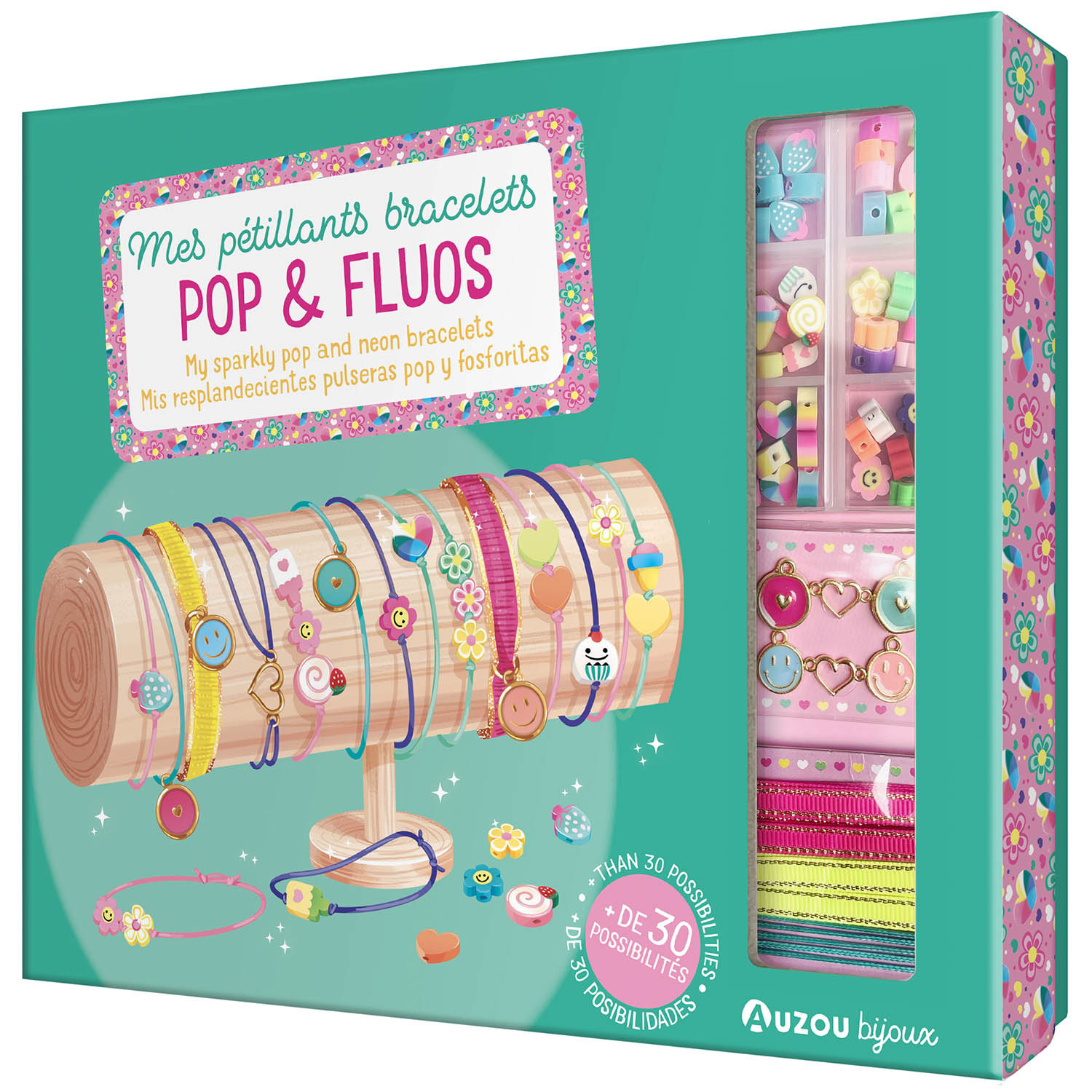 MA BOITE A BIJOUX - MES PETILLANTS BRACELETS POP ET FLUOS -  Shiilia - AUZOU