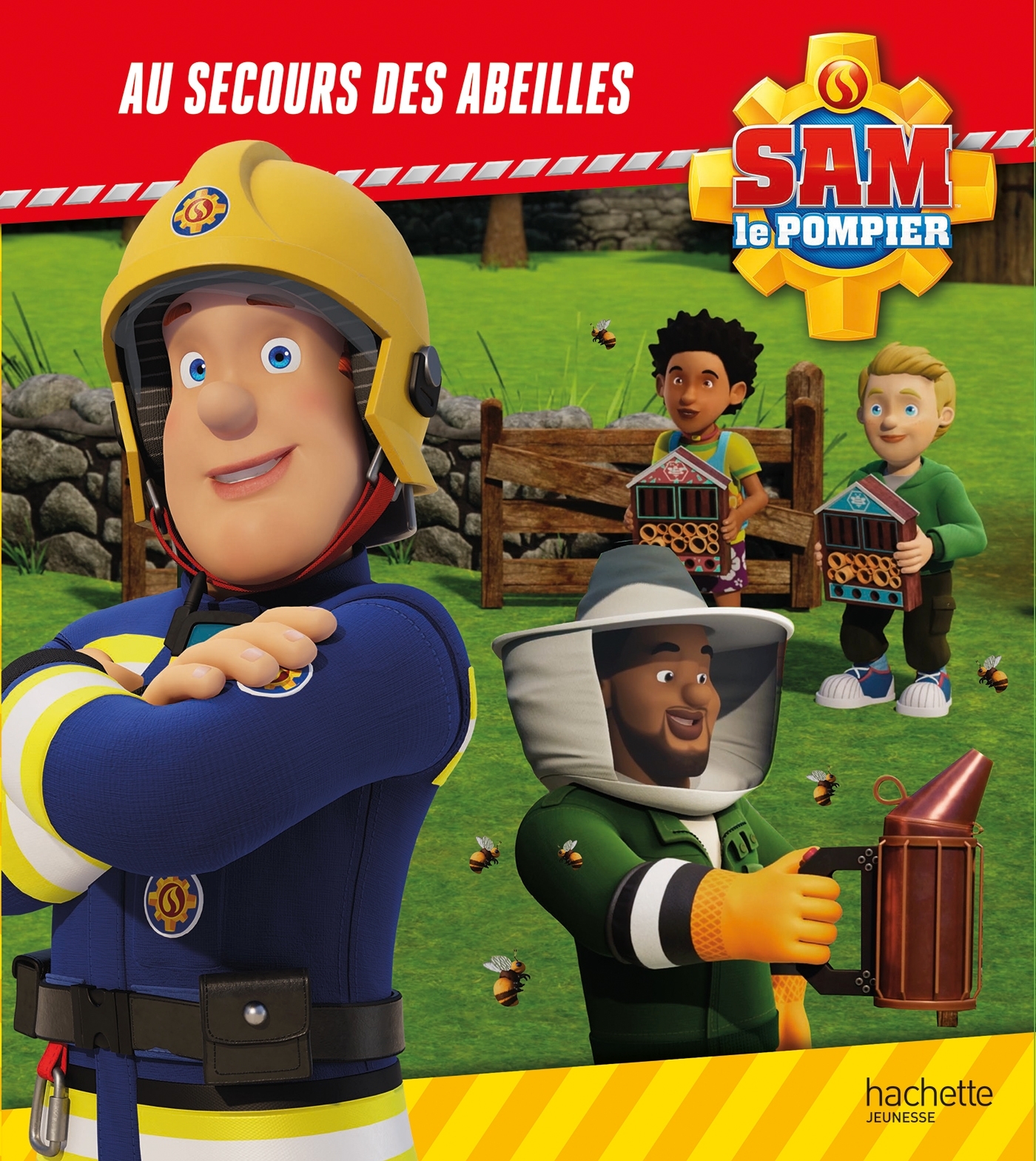 SAM LE POMPIER - AU SECOURS DES ABEILLES - ALBUM RC -  Mattel - HACHETTE JEUN.