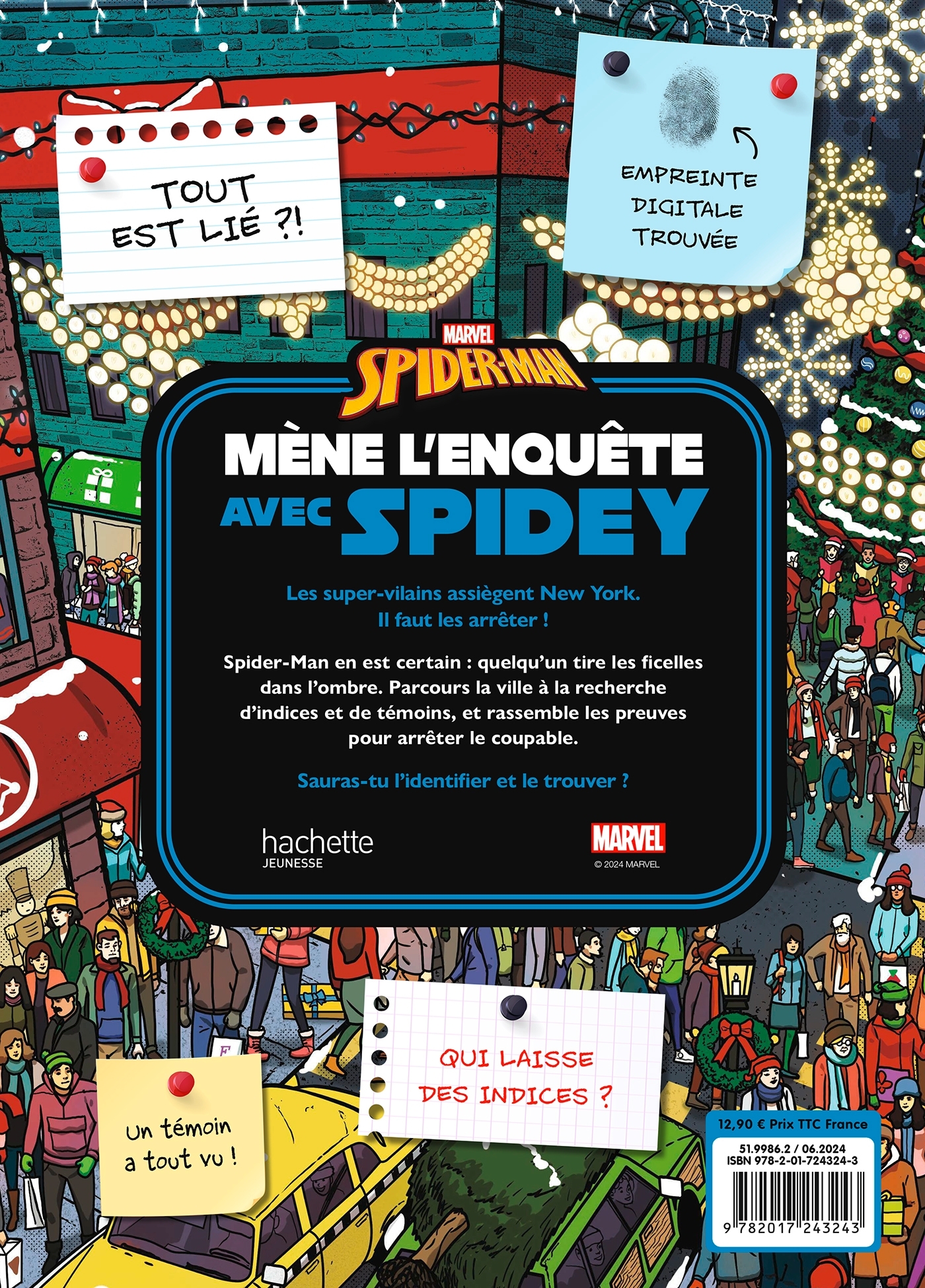 SPIDER-MAN - CHERCHE ET TROUVE - RESOUS LE MYSTERE A TRAVERS NEW YORK - MARVEL - XXX - DISNEY HACHETTE