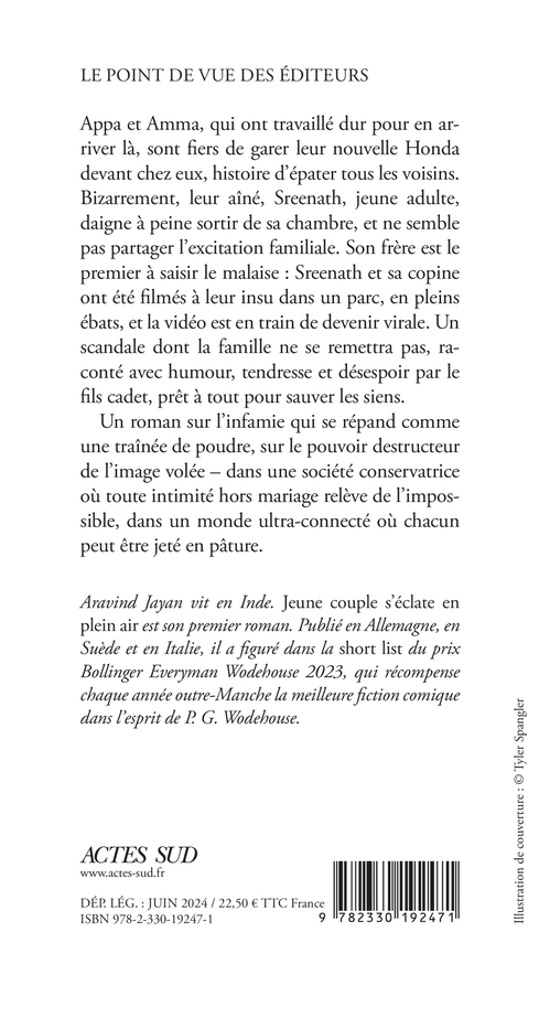 Jeune couple s'éclate en plein air - Aravind Jayan - ACTES SUD