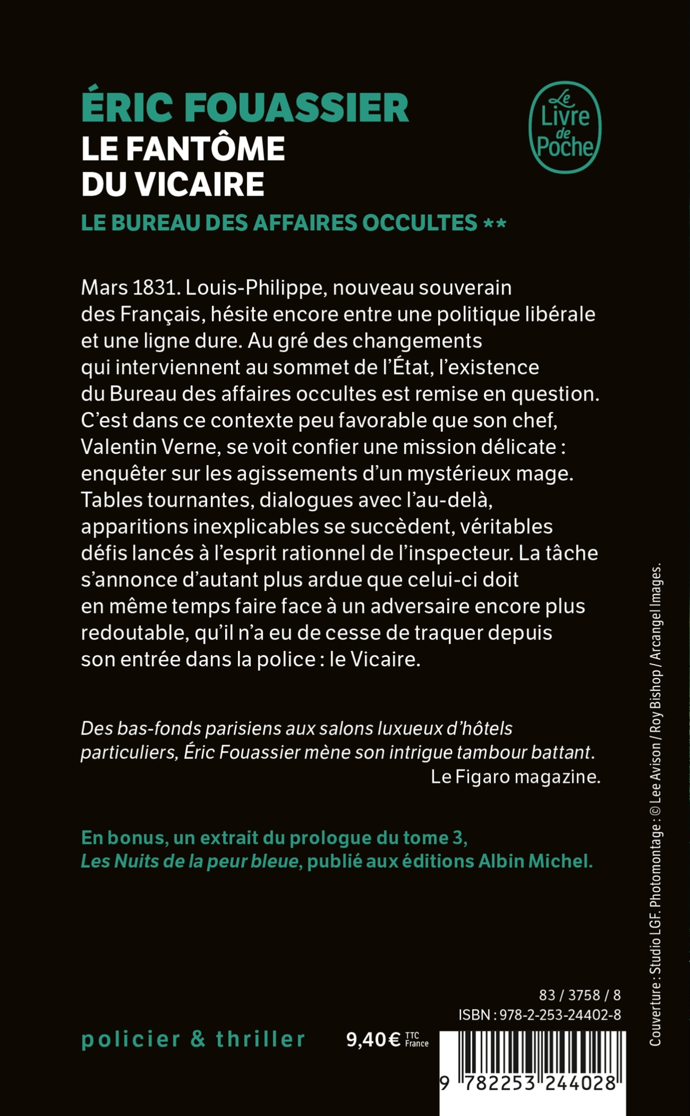 Le Fantôme du Vicaire (Le Bureau des affaires occultes, Tome 2) - Eric Fouassier - LGF