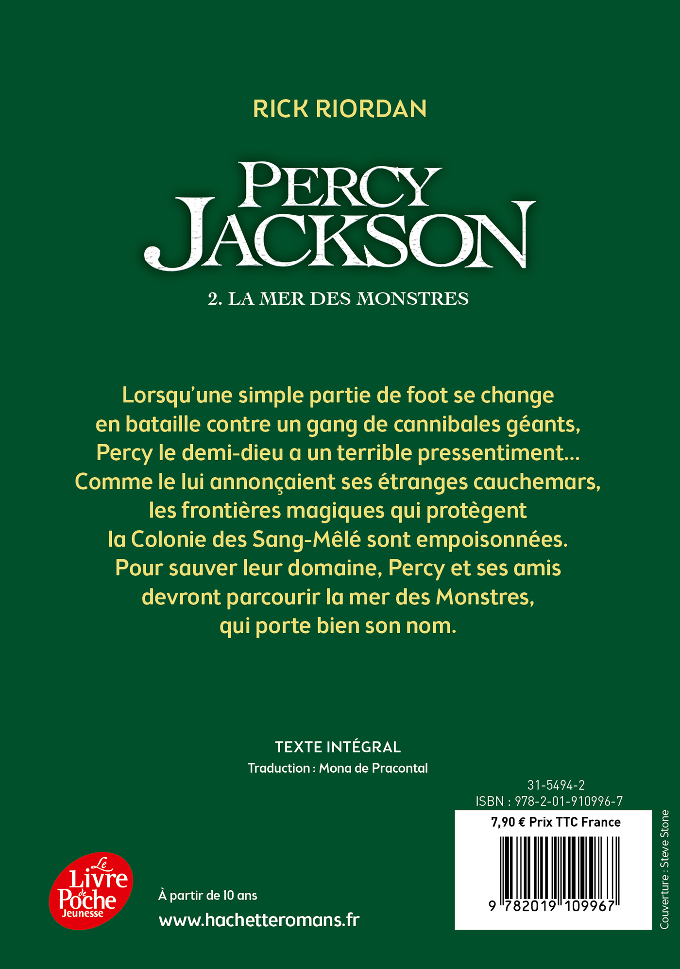 Percy Jackson - Tome 2 - Rick Riordan - POCHE JEUNESSE