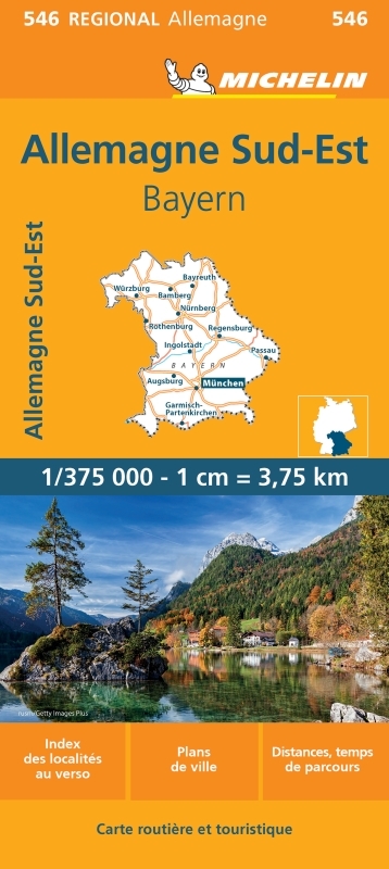 Carte Régionale Allemagne Sud-Est, Bavière - XXX - MICHELIN