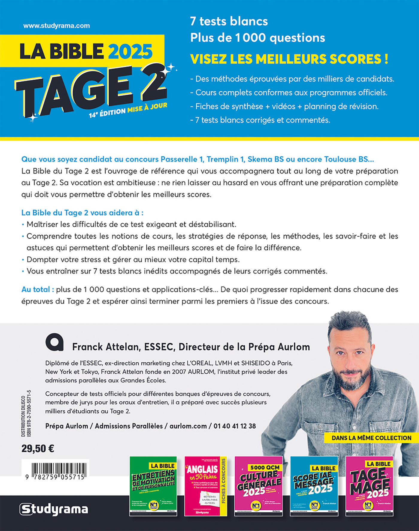 LE CHOIX DU SUCCES - LA BIBLE DU TAGE 2 2025 - 14E EDTION - Franck Attelan - STUDYRAMA