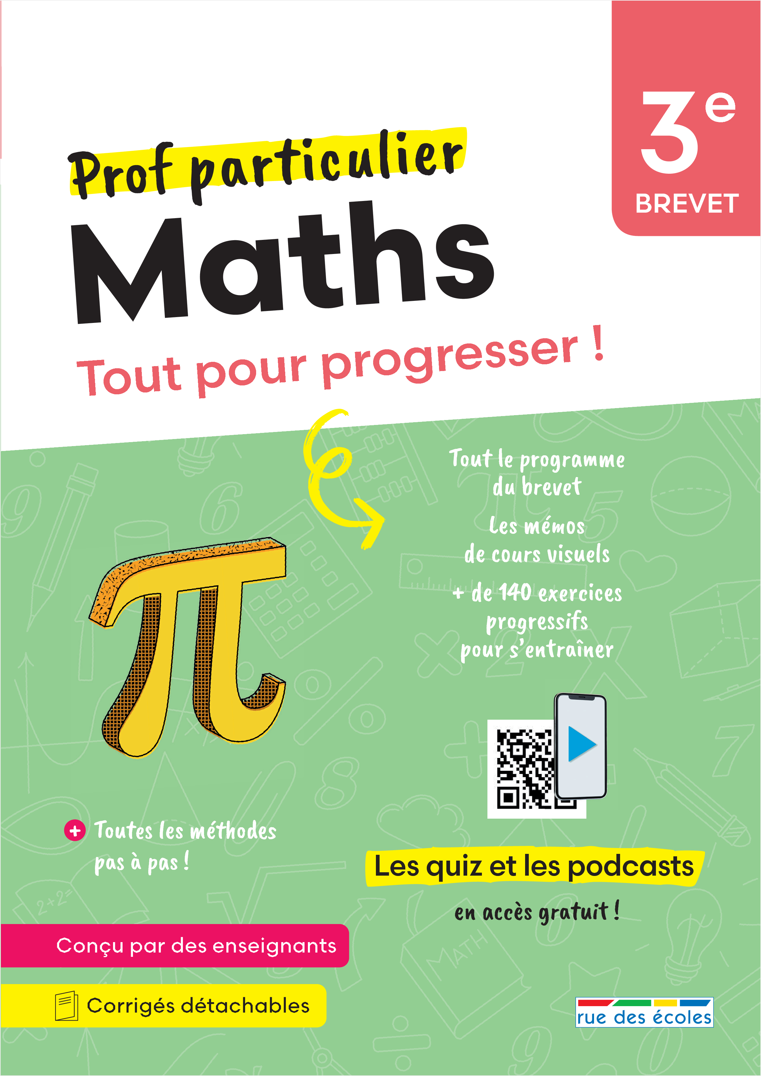 PROF PARTICULIER - MATHS 3EME - BREVET - TOUT POUR PROGRESSER ! AVEC DES EXERCICES INTERACTIFS ET LES -  Collectif - RUE DES ECOLES