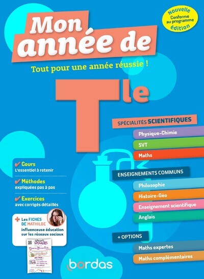 MON ANNEE DE TERM SPECIALITES PHYSIQUE-CHIMIE + MATHS - David Dubus - BORDAS