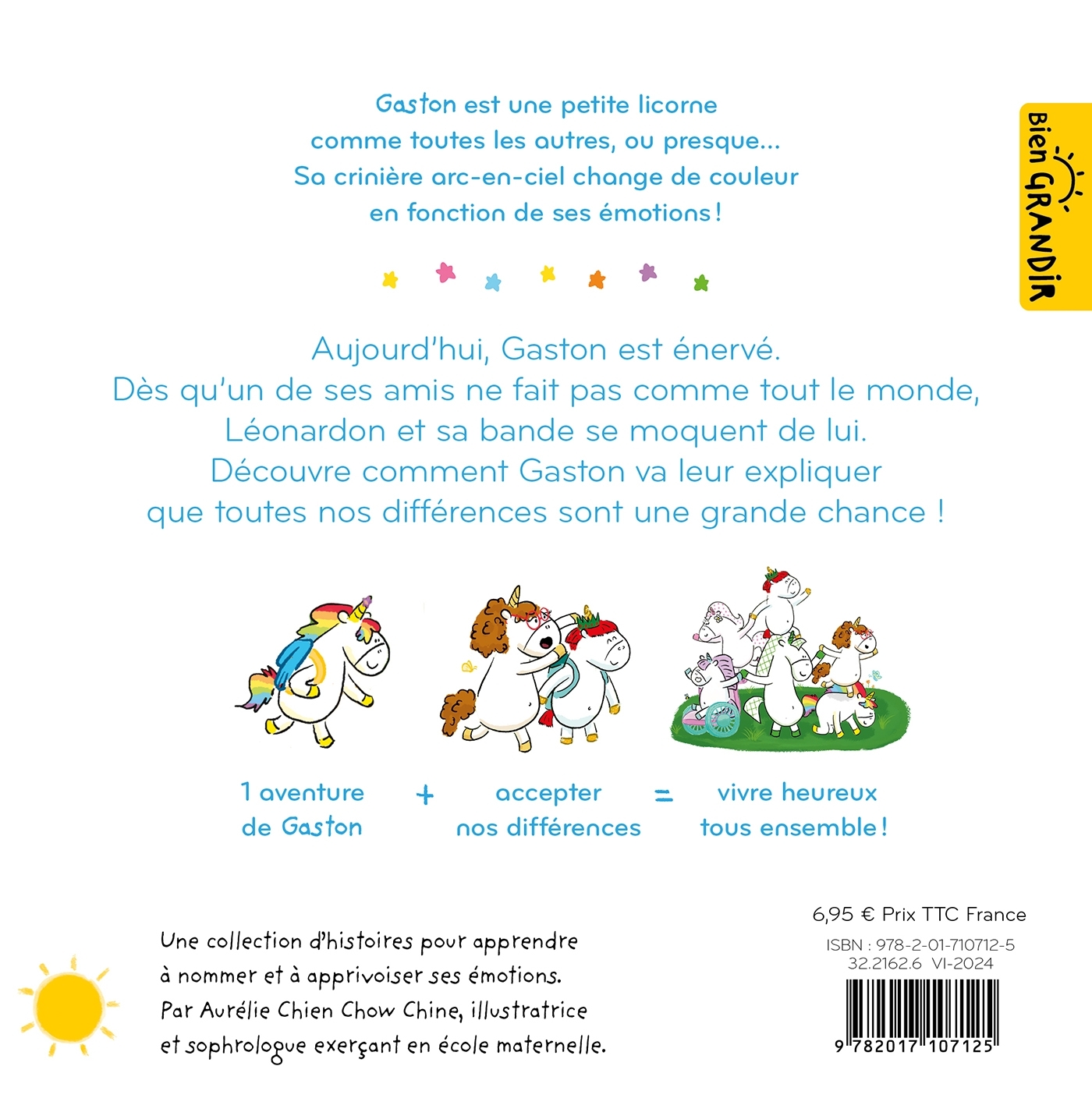 Gaston la licorne - Je suis différent comme tout le monde - Aurélie Chien Chow Chine - HACHETTE ENFANT