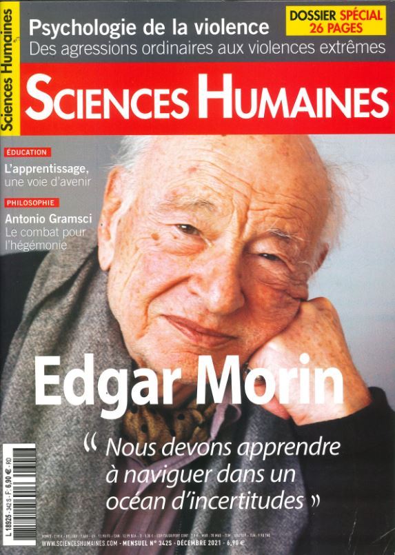 Sciences humaines GD n°342 Edgar Morin - Novembre 2021 -  Collectif - SCIENC HUMAINES