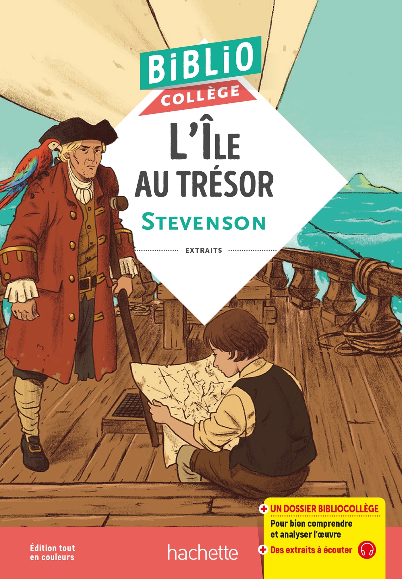 BIBLIOCOLLEGE - L-ILE AU TRESOR - Robert Louis Stevenson - HACHETTE EDUC