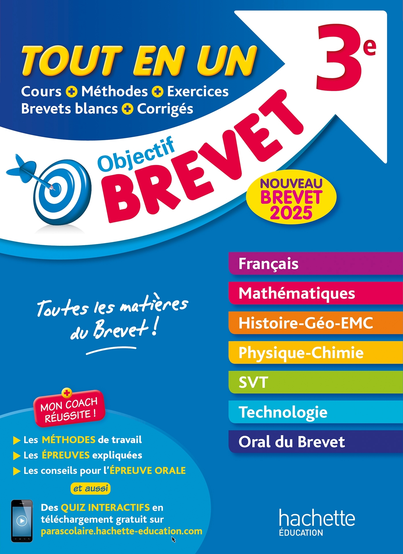 Objectif Brevet Tout-en-un 2025 - Philippe Rousseau - HACHETTE EDUC