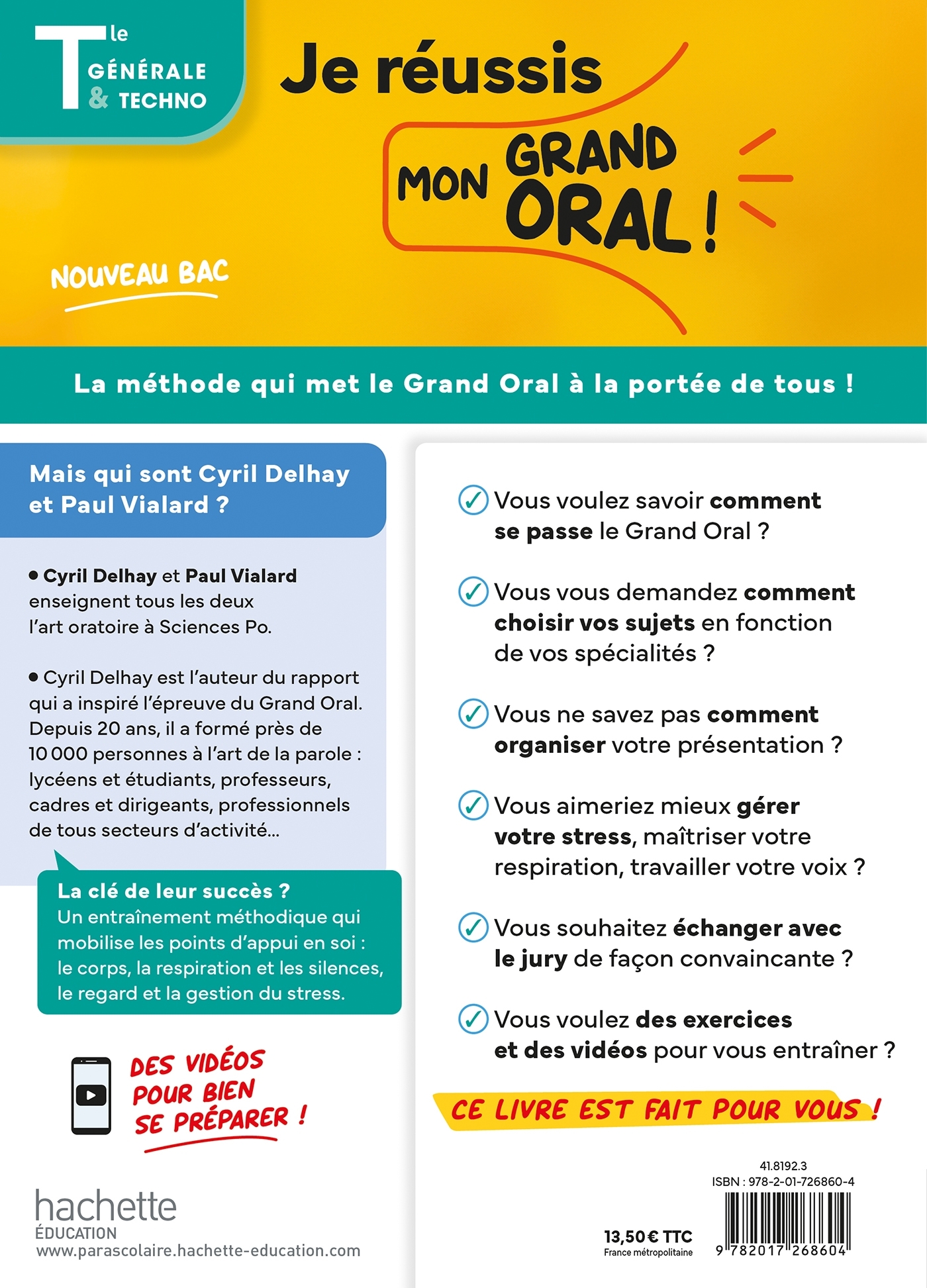 JE REUSSIS MON GRAND ORAL BAC 2025 TERM GENERALE ET TECHNOLOGIQUES - Cyril Delhay - HACHETTE EDUC