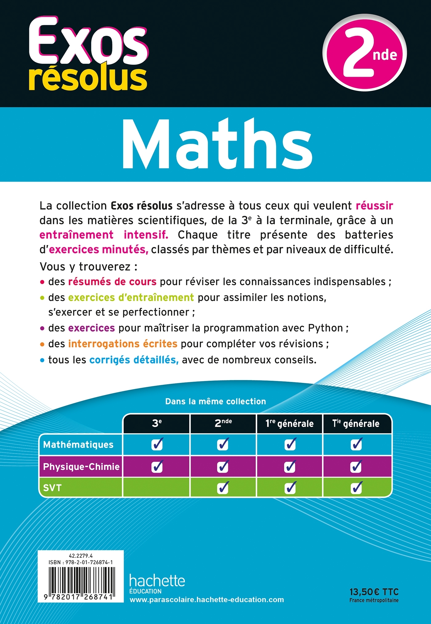 EXOS RESOLUS - MATHS 2NDE - Lydia Misset-Rocherolle - HACHETTE EDUC