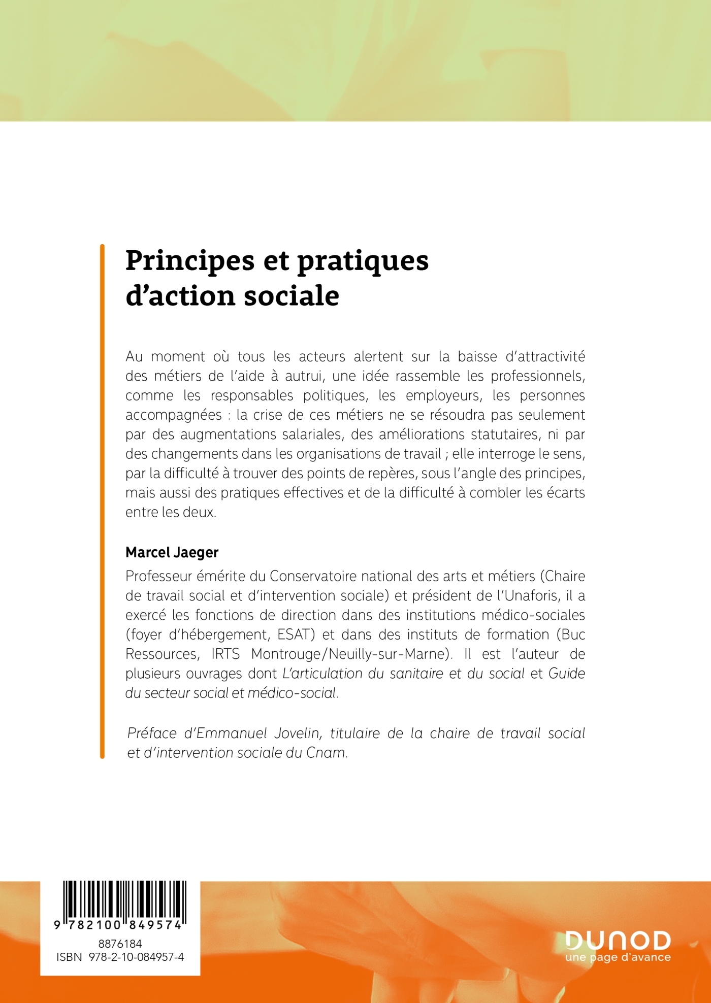 Principes et pratiques d'action sociale - Marcel Jaeger - DUNOD