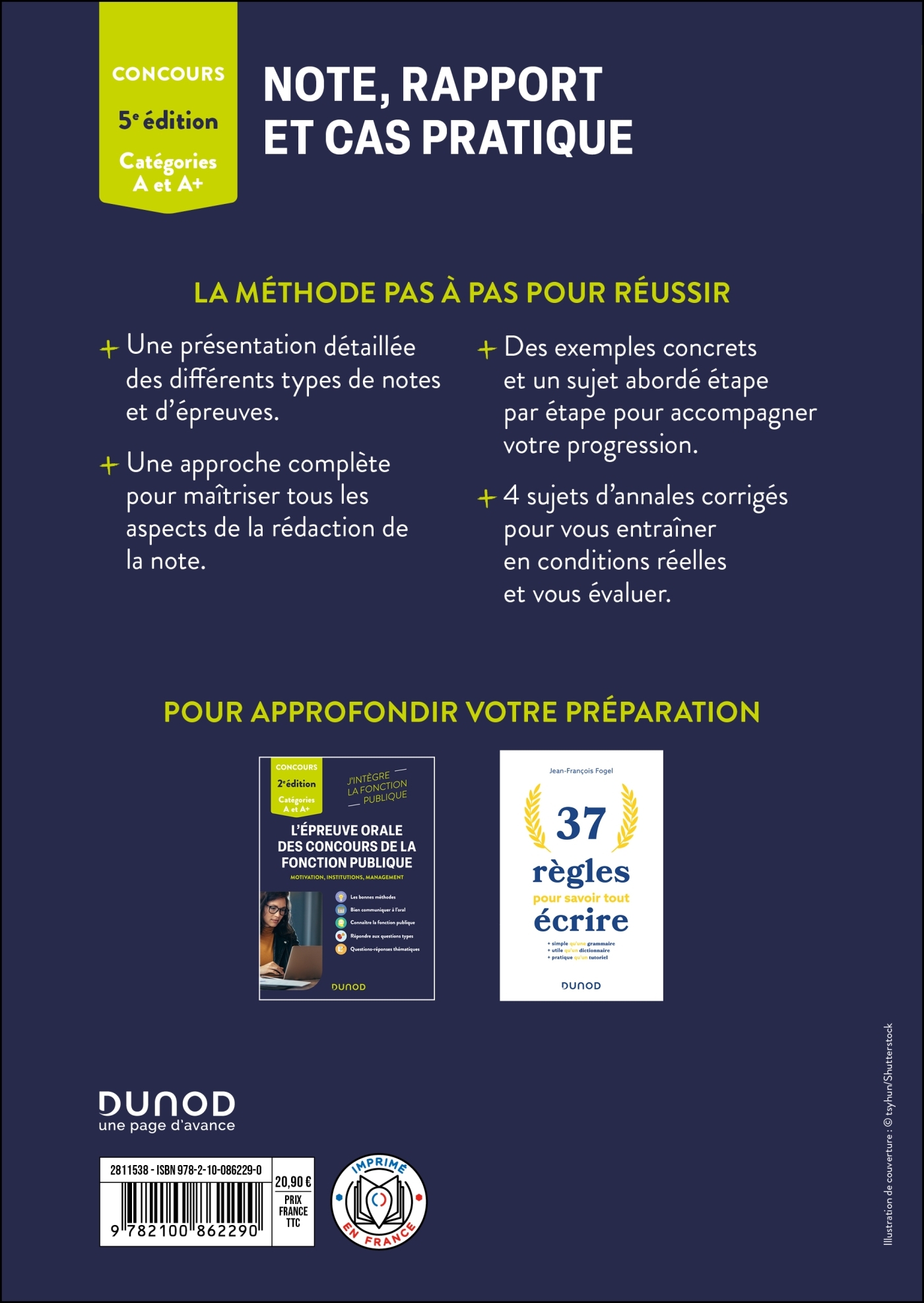 NOTE DE SYNTHESE, NOTE ADMINISTRATIVE ET RAPPORT - 5E ED. - - Pierre Lièvre - DUNOD