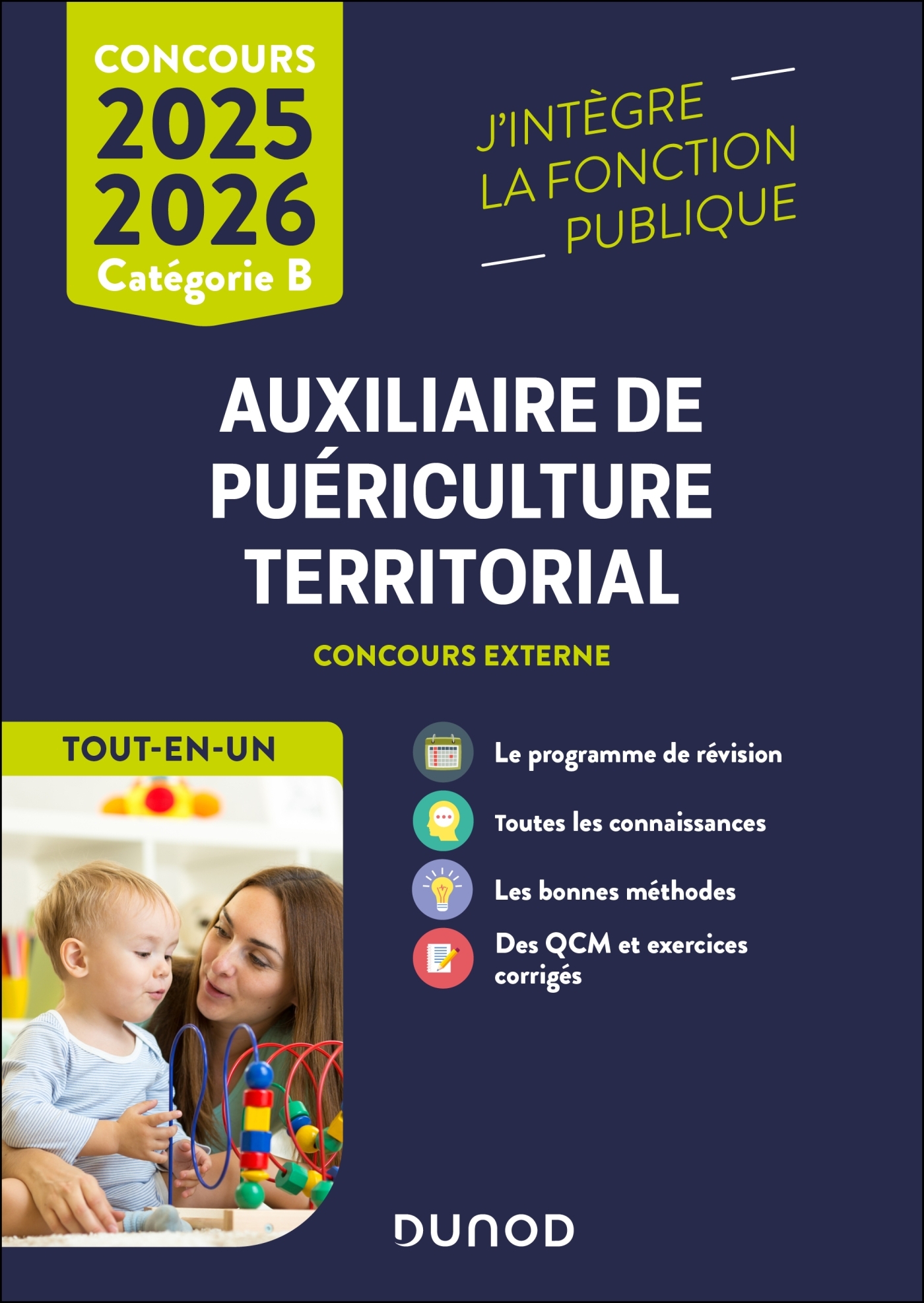 CONCOURS AUXILIAIRE DE PUERICULTURE TERRITORIAL 2024-2025 - TOUT-EN-UN - Nathalie Assouly-Brun - DUNOD