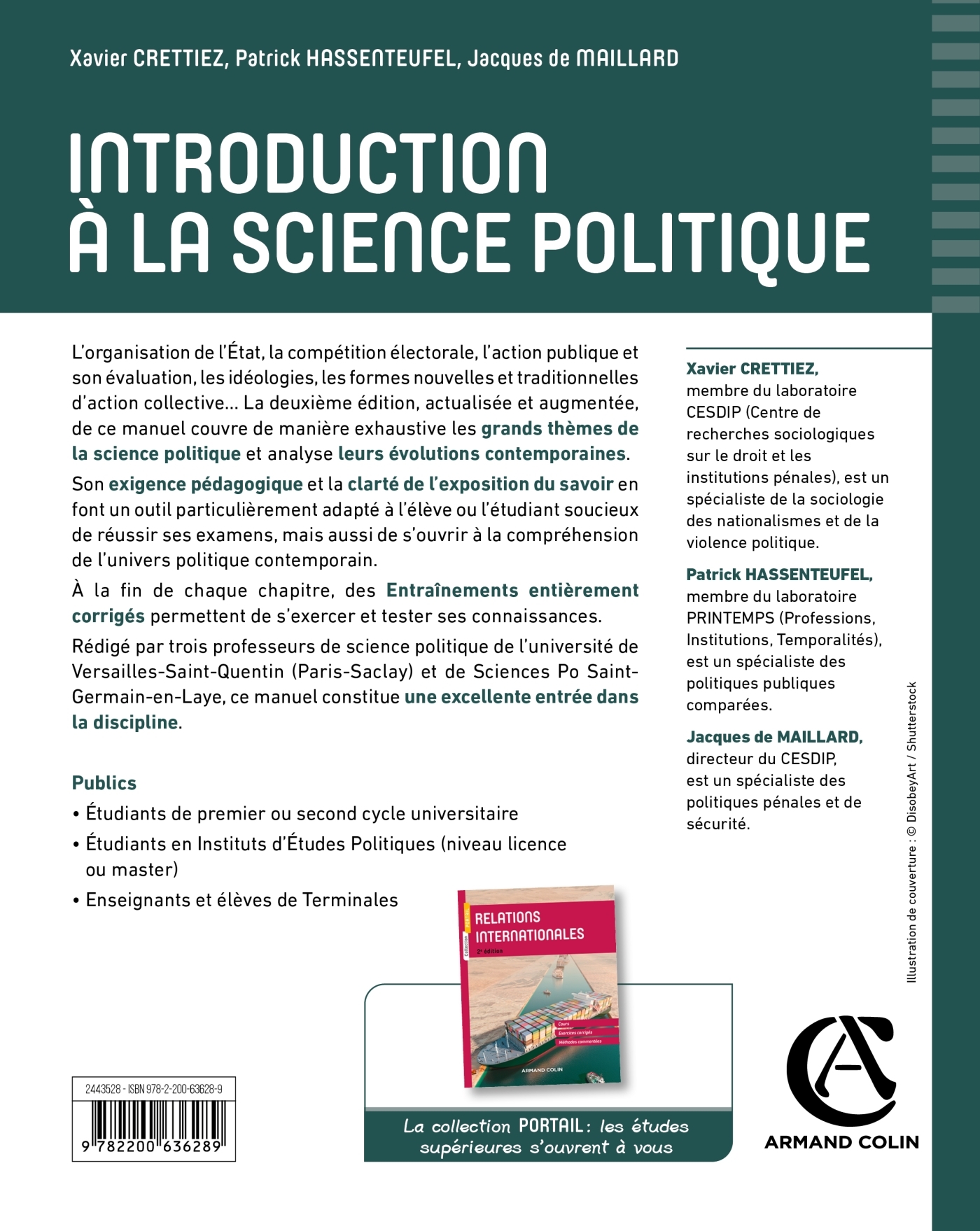 INTRODUCTION A LA SCIENCE POLITIQUE - 2E ED. - Xavier Crettiez - ARMAND COLIN