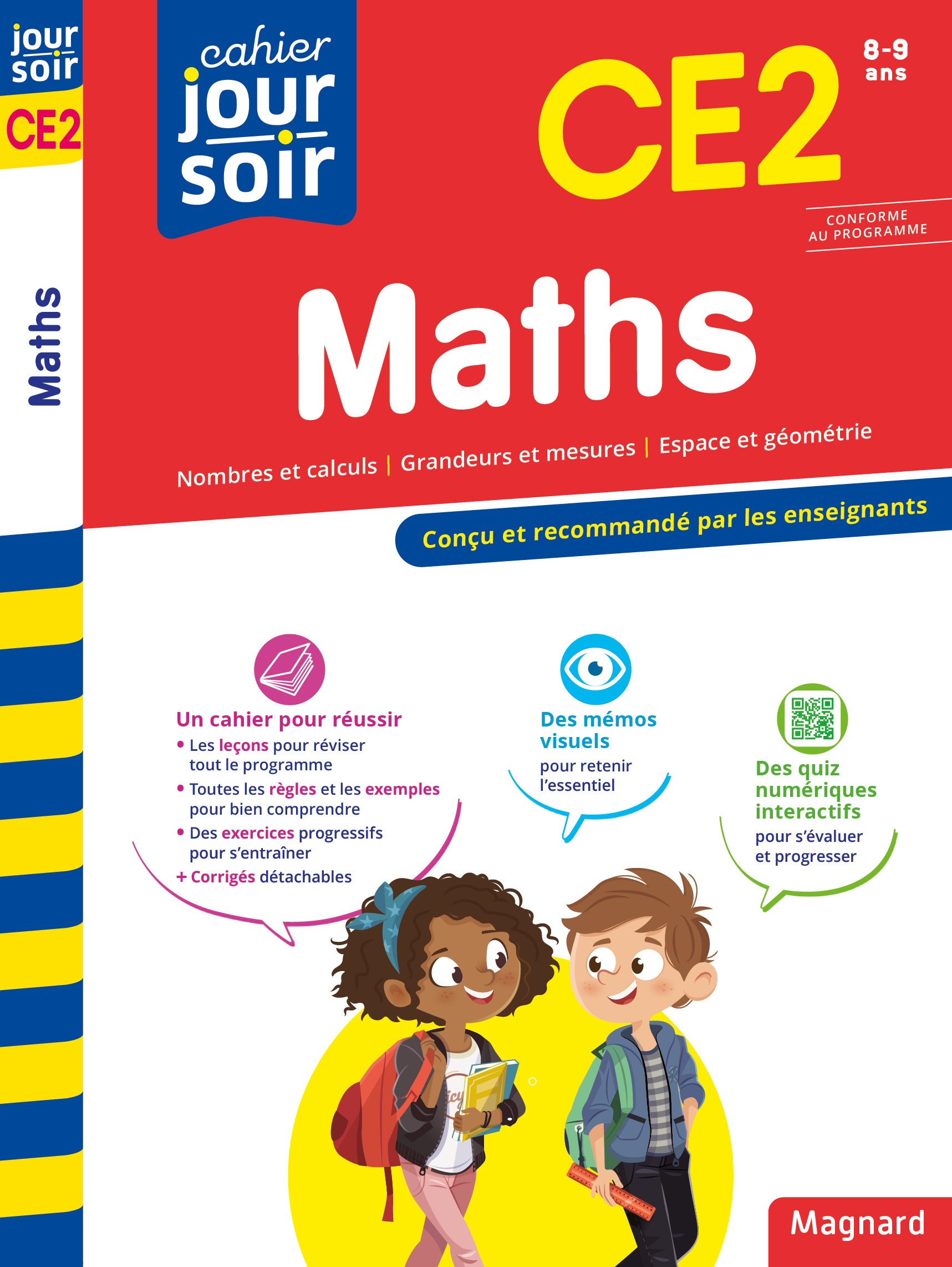 MATHS CE2 - CAHIER JOUR SOIR - CONCU ET RECOMMANDE PAR LES ENSEIGNANTS - Bernard Séménadisse - MAGNARD