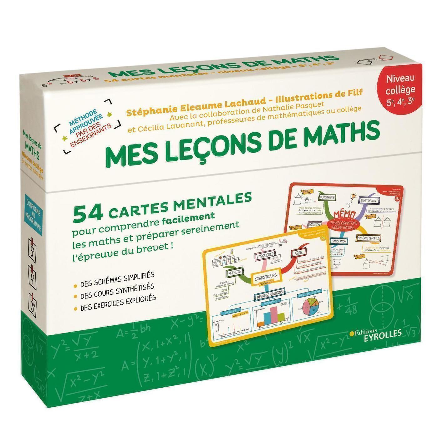 Mes leçons de maths - niveau collège -  Filf - EYROLLES