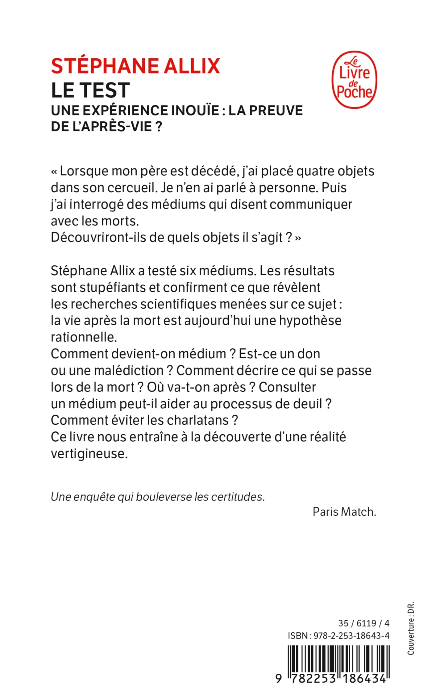 Le Test - Une expérience inouïe : la preuve de l'après-vie ? - Stéphane Allix - LGF