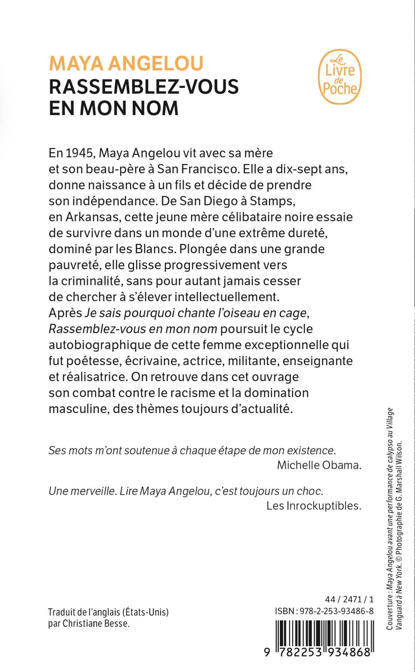 RASSEMBLEZ-VOUS EN MON NOM - Maya Angelou - LGF