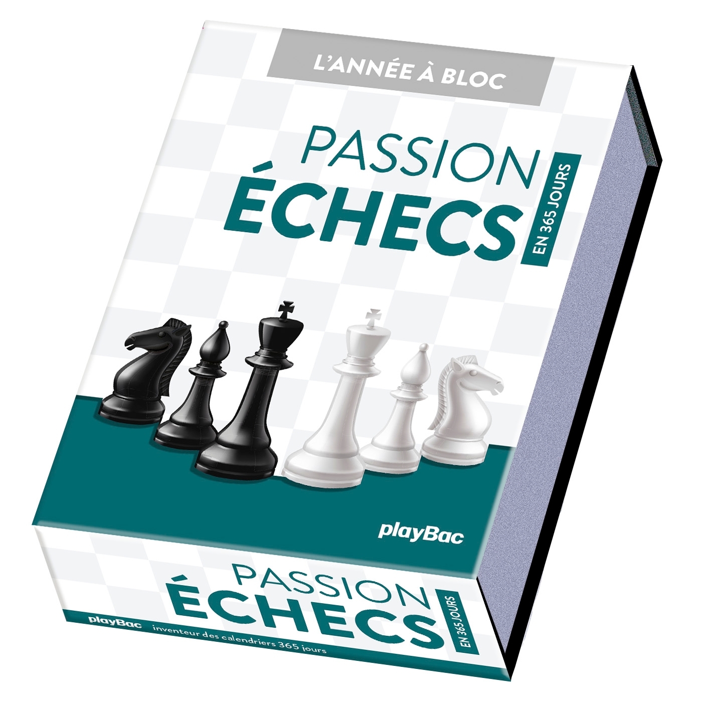 Calendrier Passion Échecs en 365 jours - Année à Bloc -  Playbac Éditions - PLAY BAC