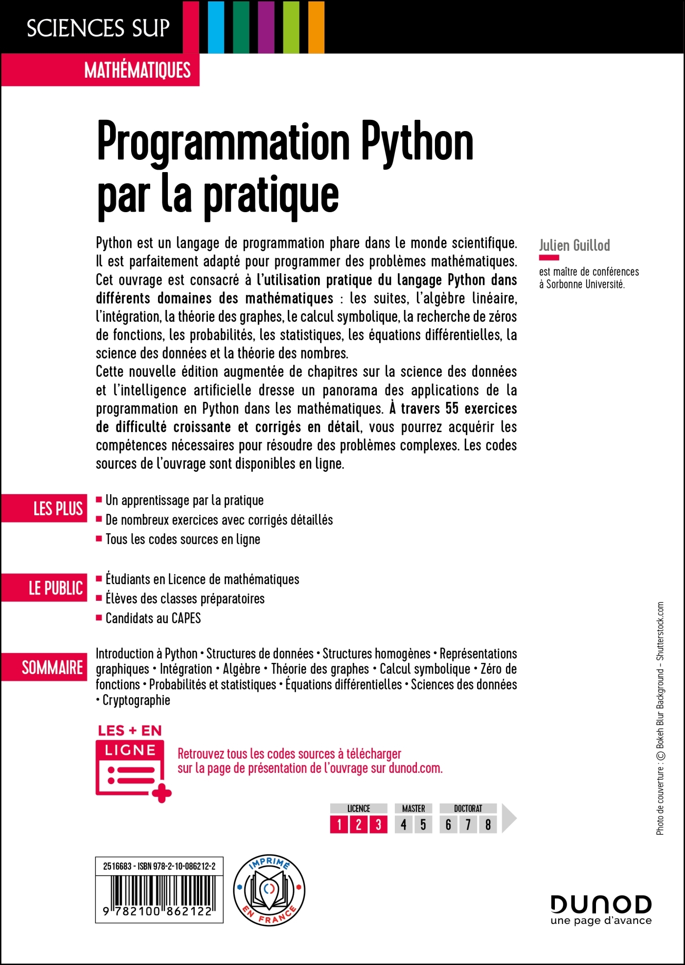 Programmation Python par la pratique - 2e éd. - Julien Guillod - DUNOD