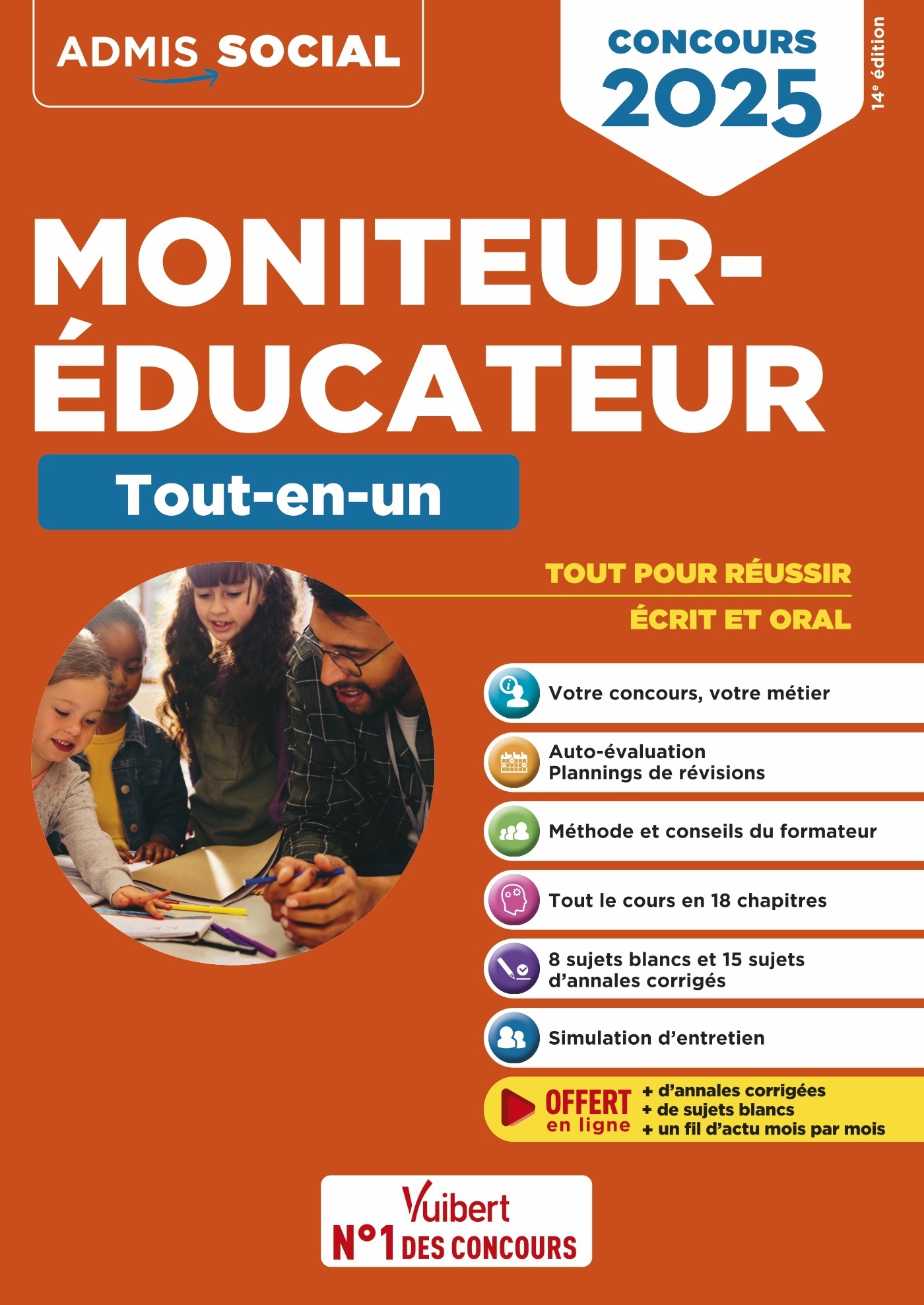 Concours Moniteur-éducateur - Le tout-en-un - Michel Billet - VUIBERT