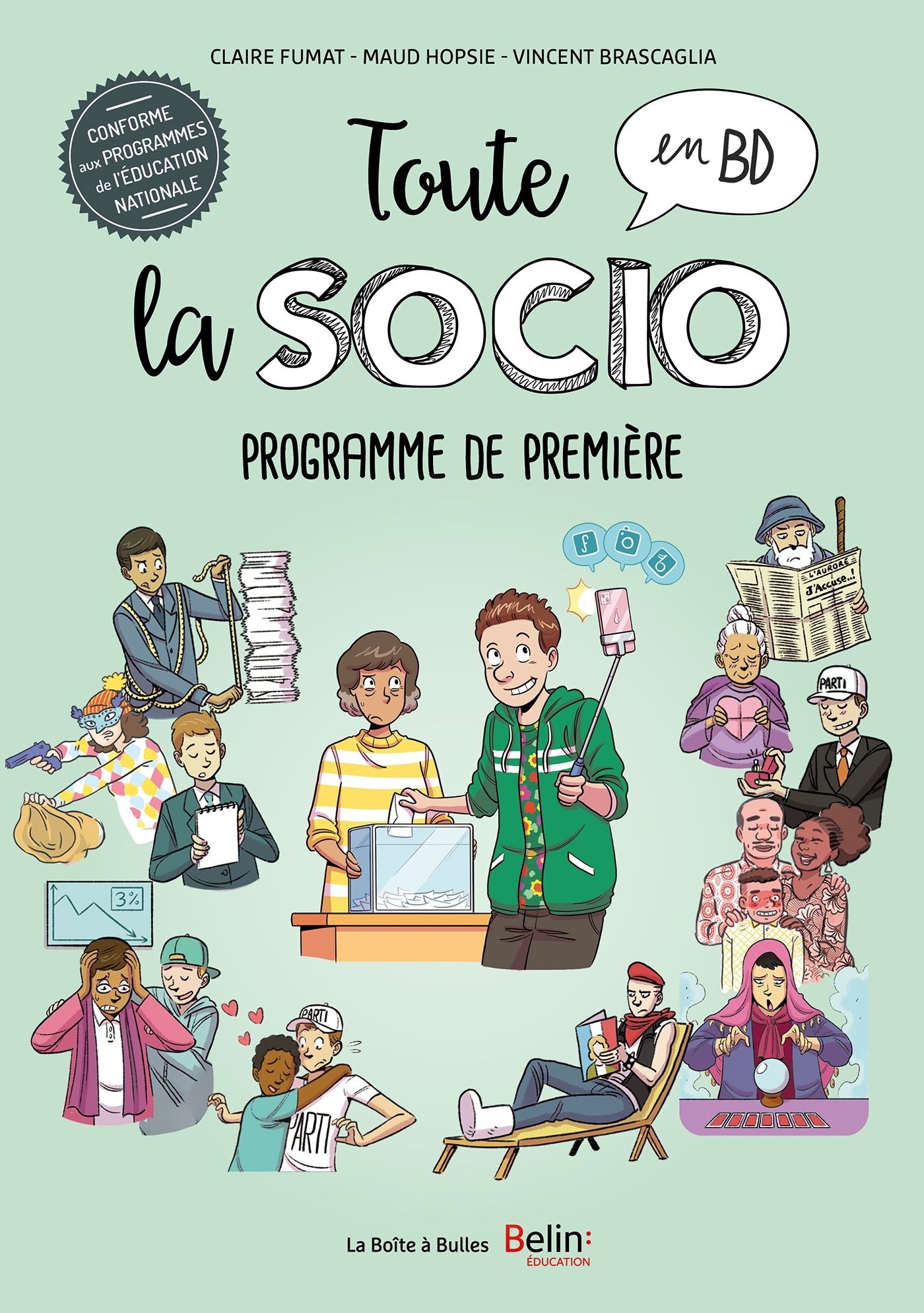 Toute la socio en BD - Programme de première -   - BOITE A BULLES