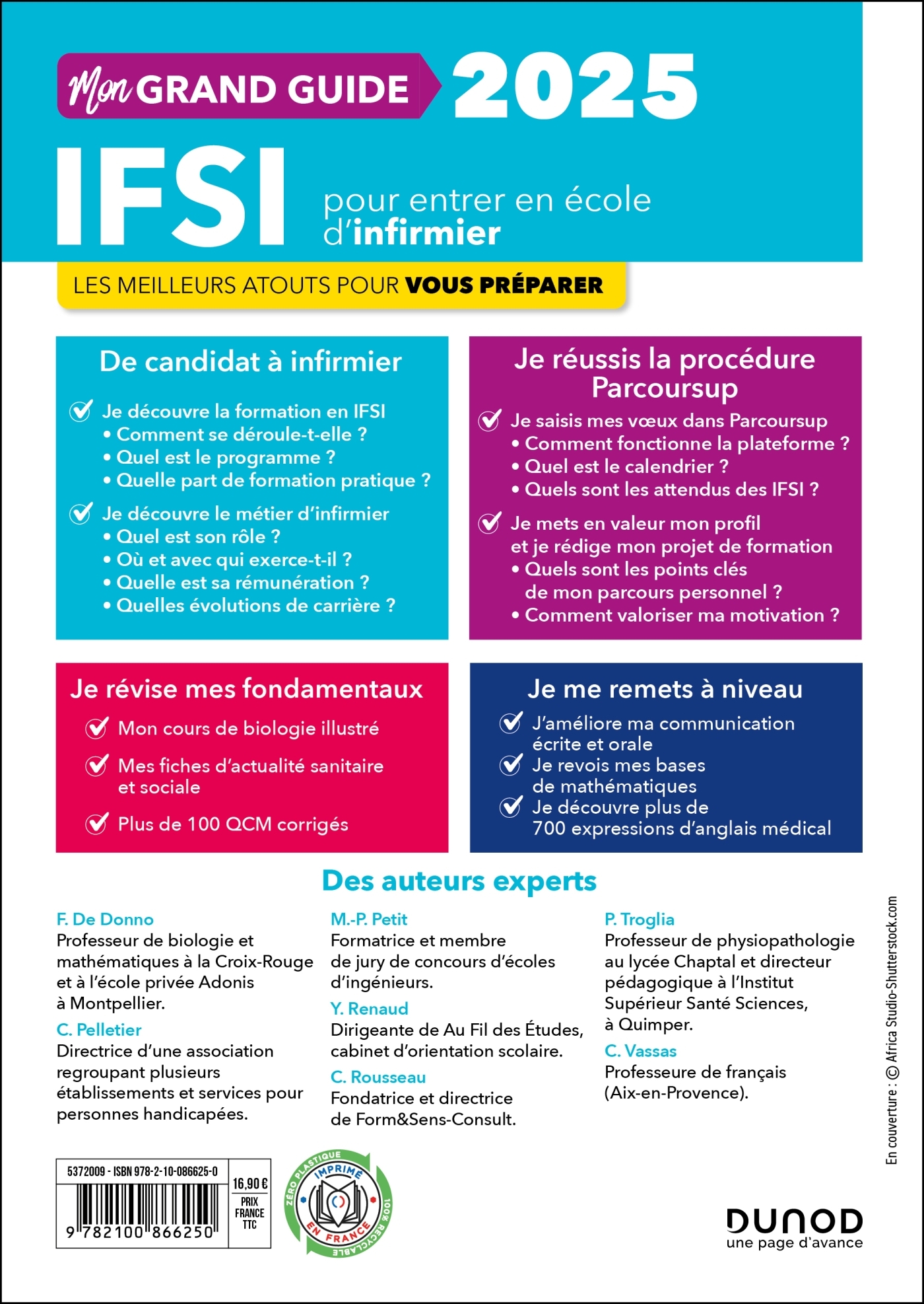 Mon grand guide IFSI 2025 pour entrer en école d'infirmier - Fabrice Donno - DUNOD