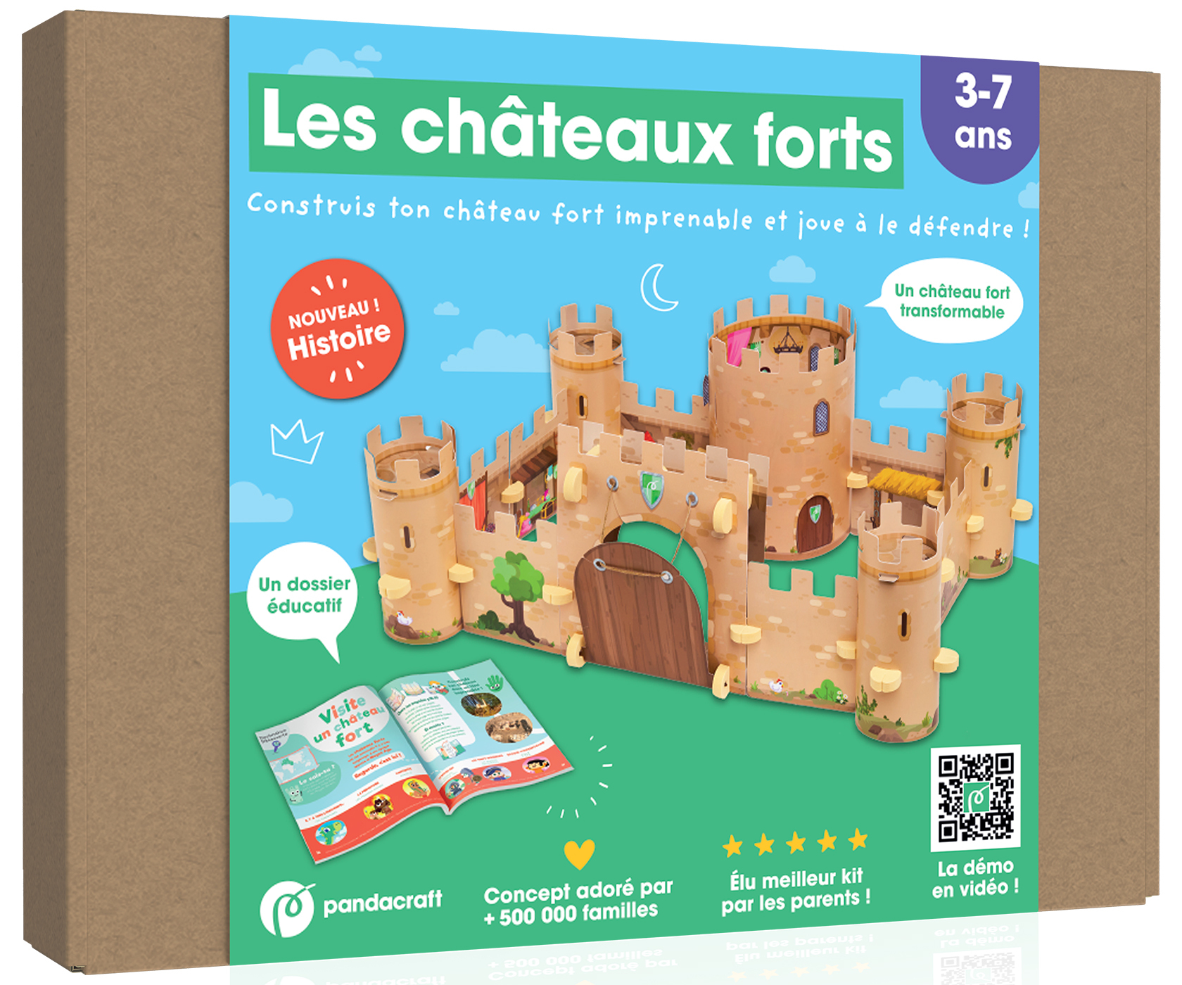 Les châteaux forts - Kit ludo-éducatif 3-7 ans - XXX - PANDACRAFT