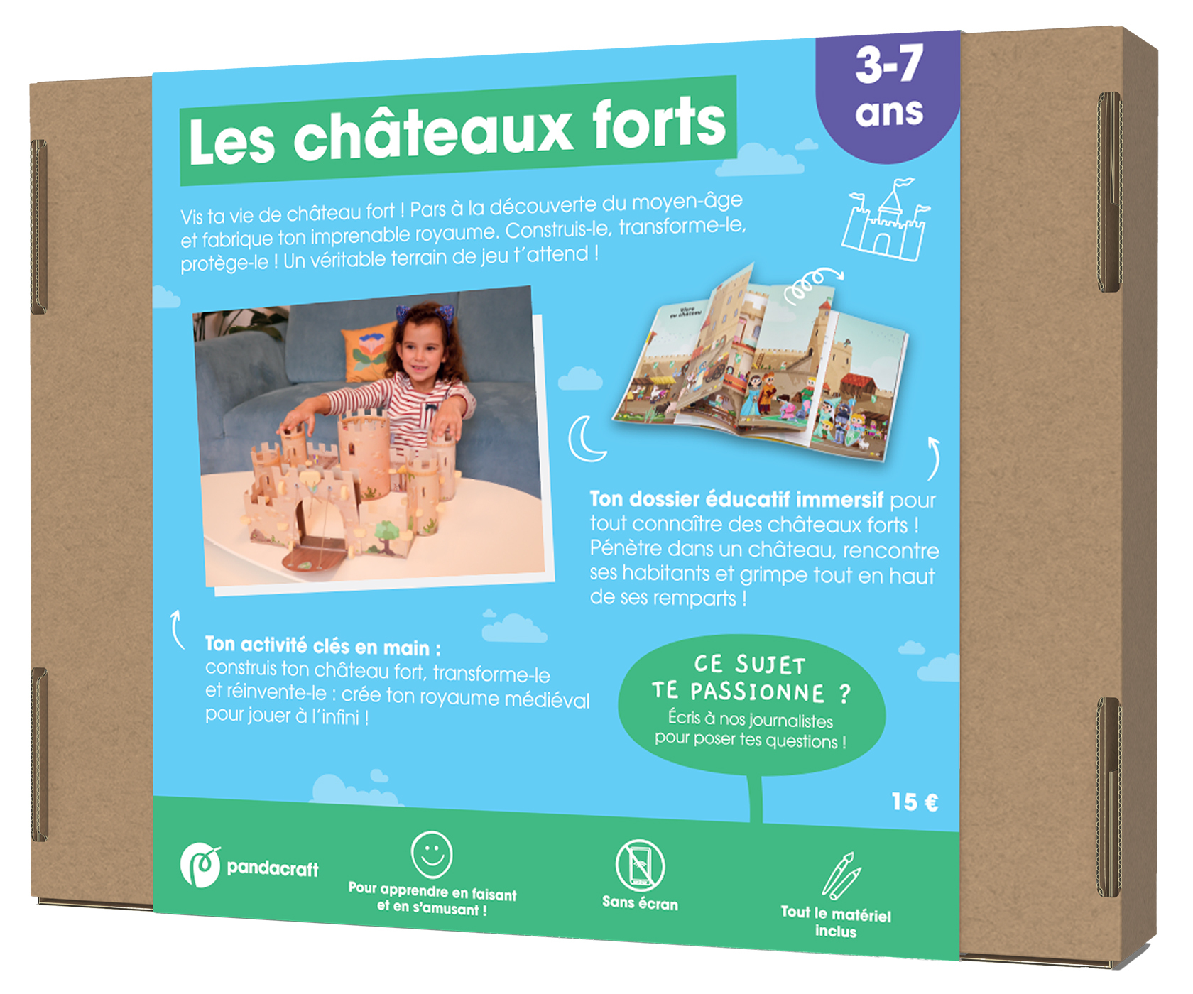 Les châteaux forts - Kit ludo-éducatif 3-7 ans - XXX - PANDACRAFT