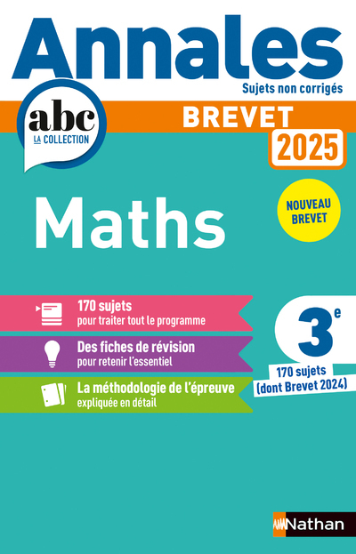 Annales Brevet Maths 2025 - NC - Carole Feugère - NATHAN