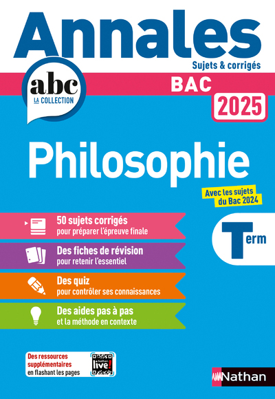 Annales Bac Philosophie 2025 - Gérard Dorozoi - NATHAN