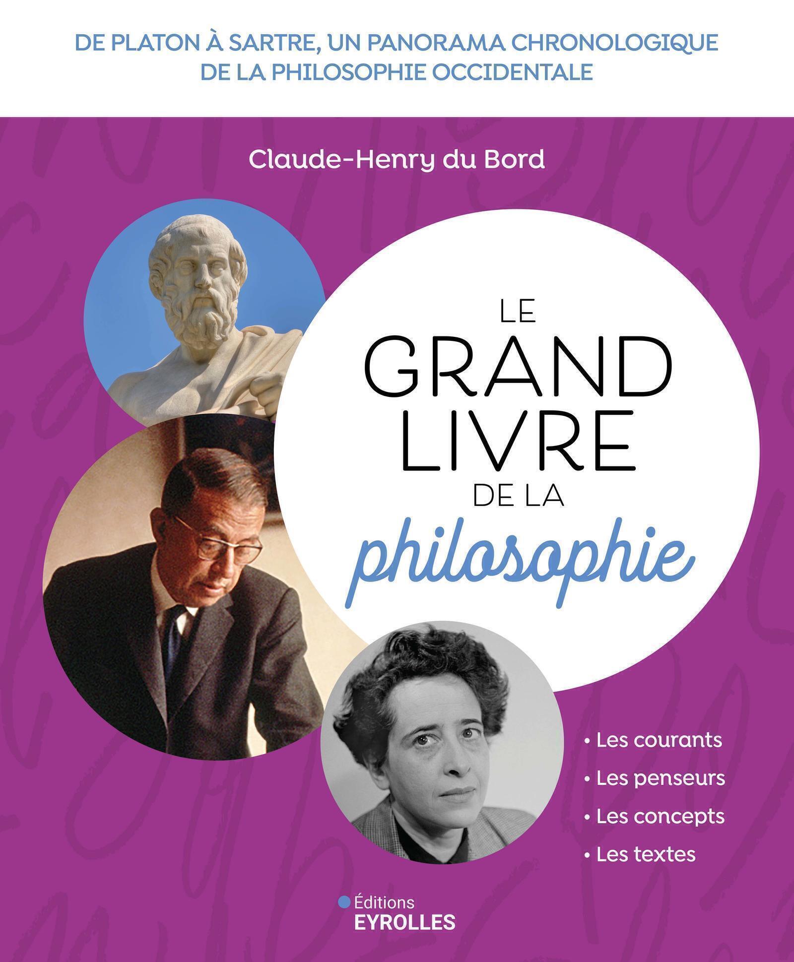 LE GRAND LIVRE DE LA PHILOSOPHIE - DE PLATON A SARTRE, UN PANORAMA CHRONOLOGIQUE DE LA PHILOSOPHIE O - Claude-Henry du Bord - EYROLLES