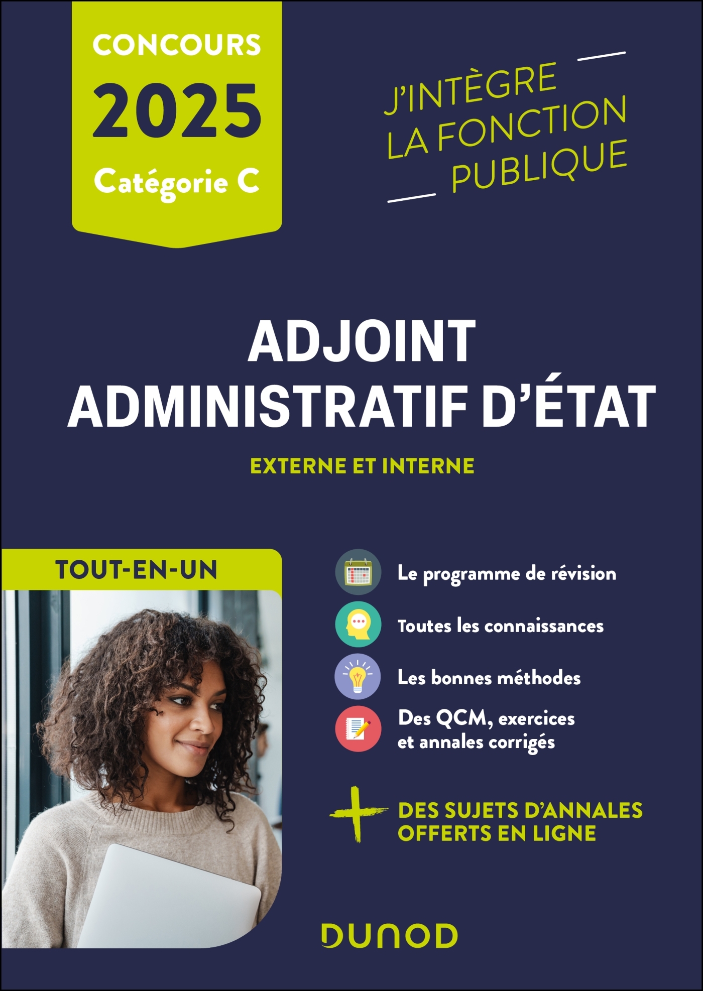 Concours Adjoint administratif d'Etat - 2025 - Externe et interne - Audrey Charmont - DUNOD