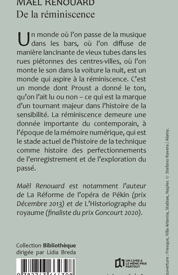 DE LA REMINISCENCE - Mael Renouard - RIVAGES