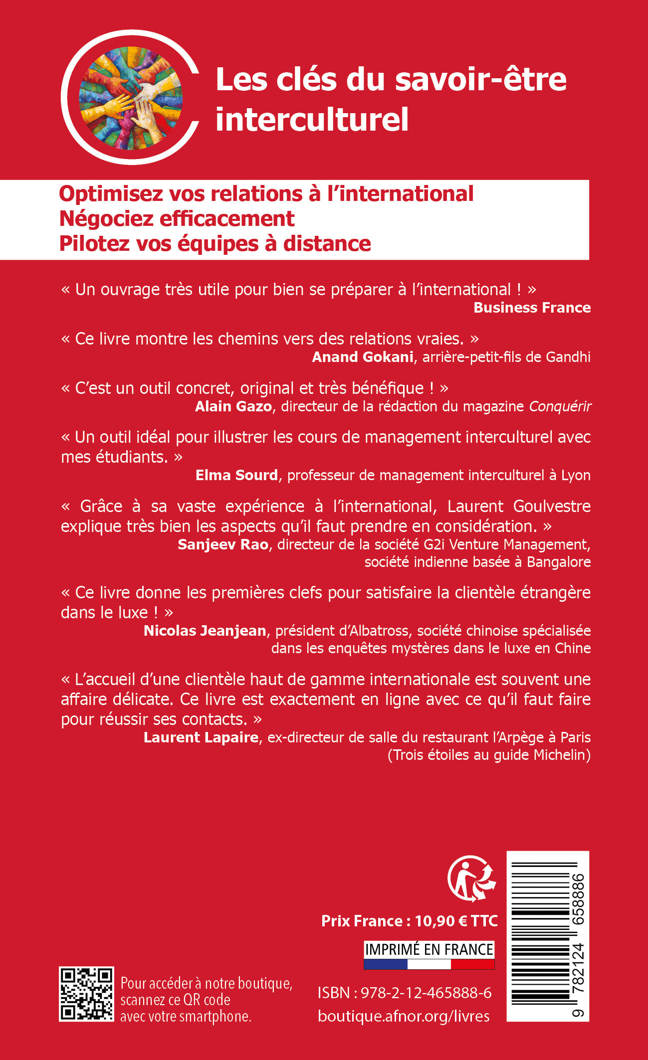 LES CLES DU SAVOIR-ETRE INTERCULTUREL - OPTIMISEZ VOS RELATIONS A L-INTERNATIONAL - NEGOCIEZ EFFICAC - Laurent Goulvestre - AFNOR