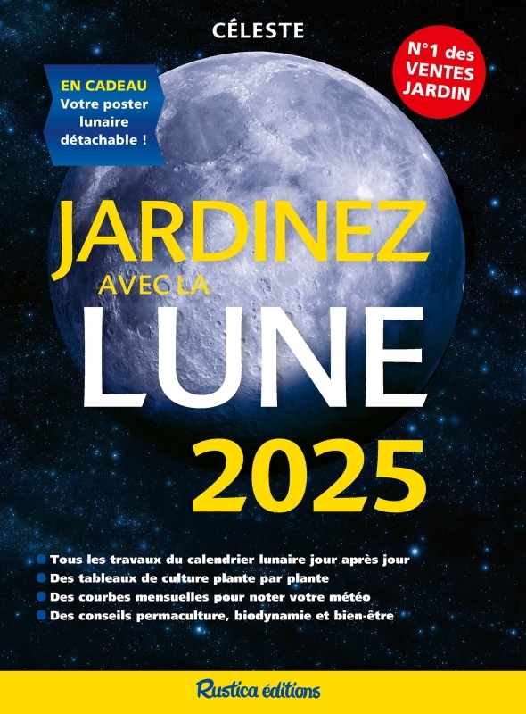 Jardinez avec la lune 2025 - Thérèse Trédoulat - RUSTICA