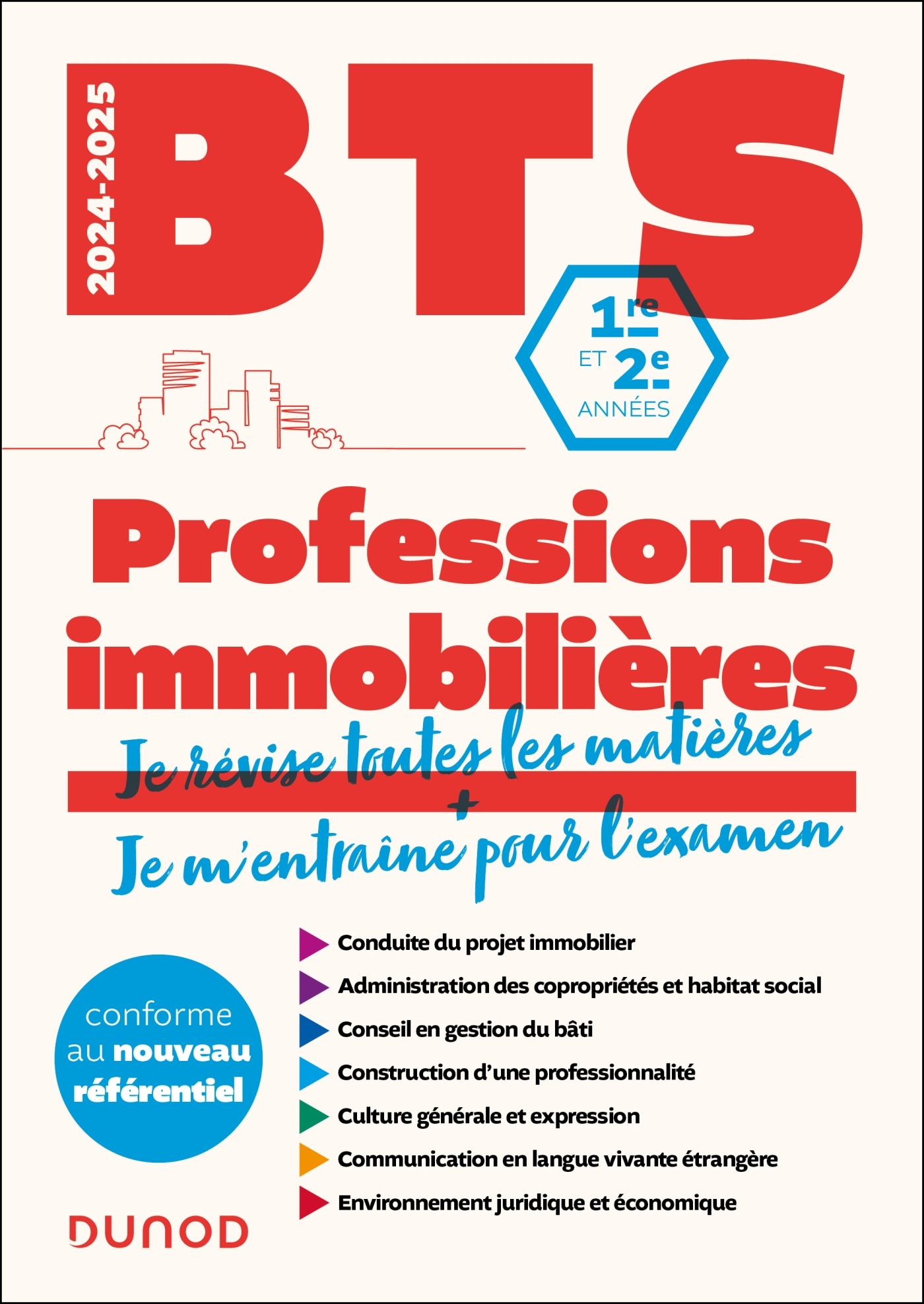 BTS Professions immobilières - Réforme Nouveau programme - 2024-2025 - Muriel Mestre Mahler - DUNOD