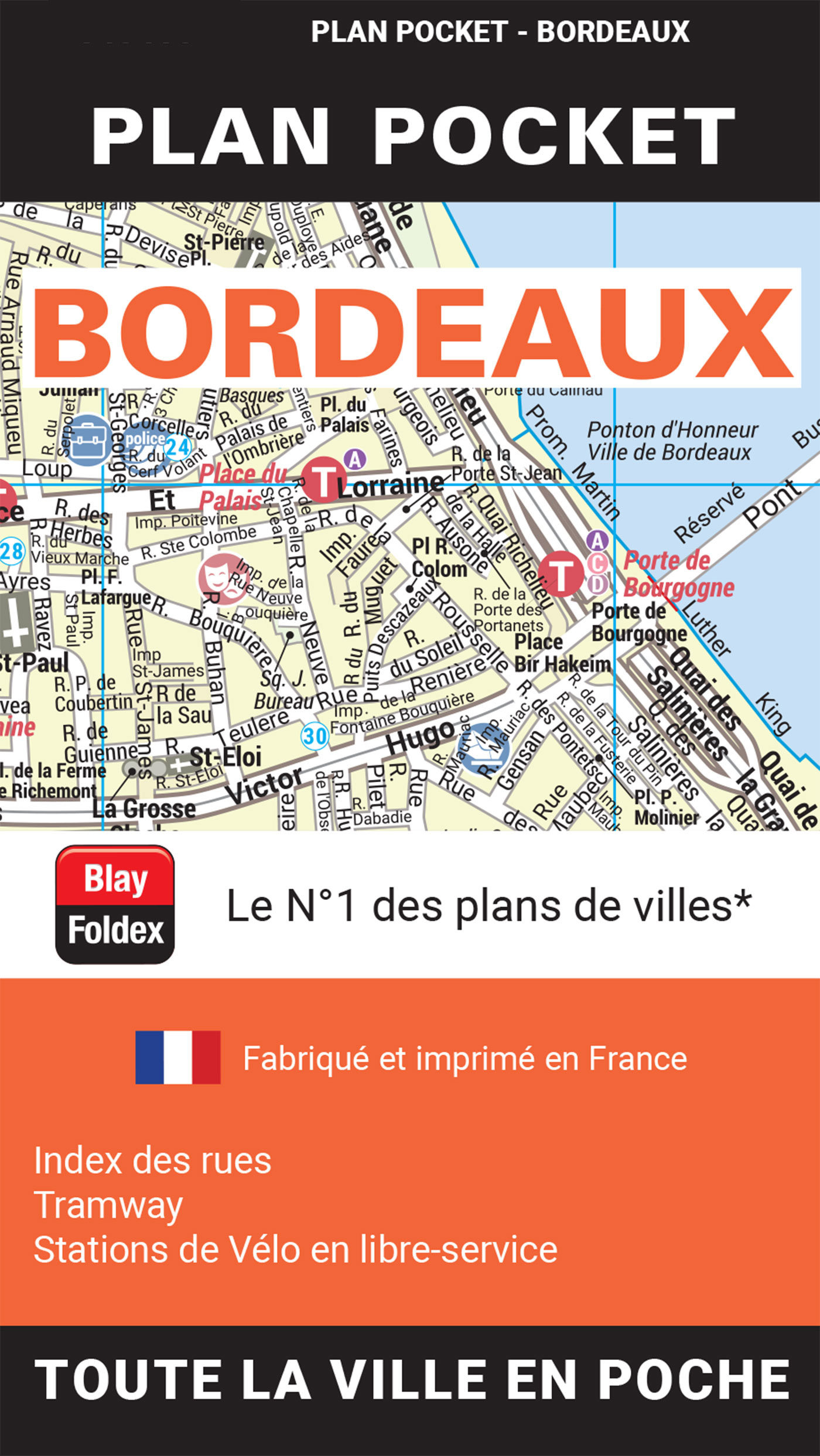 BORDEAUX PLAN POCKET 2024 -  BLAY-FOLDEX - BLAY