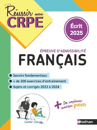 CRPE écrit Français - admissibilité - nouveau concours 2025 - Anne-Rozenn Morel - NATHAN