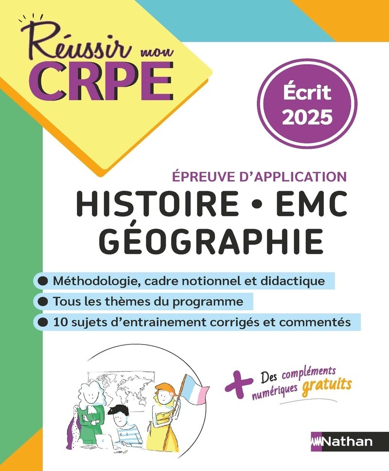 CRPE Histoire Géo EMC - épreuve écrite d'application - nouveau concours 2025 - Séverine Fix-Lemaire - NATHAN