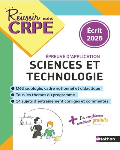 CRPE Sciences et Techno - épreuve écrite d'application - nouveau concours 2025 - Franck Douet - NATHAN